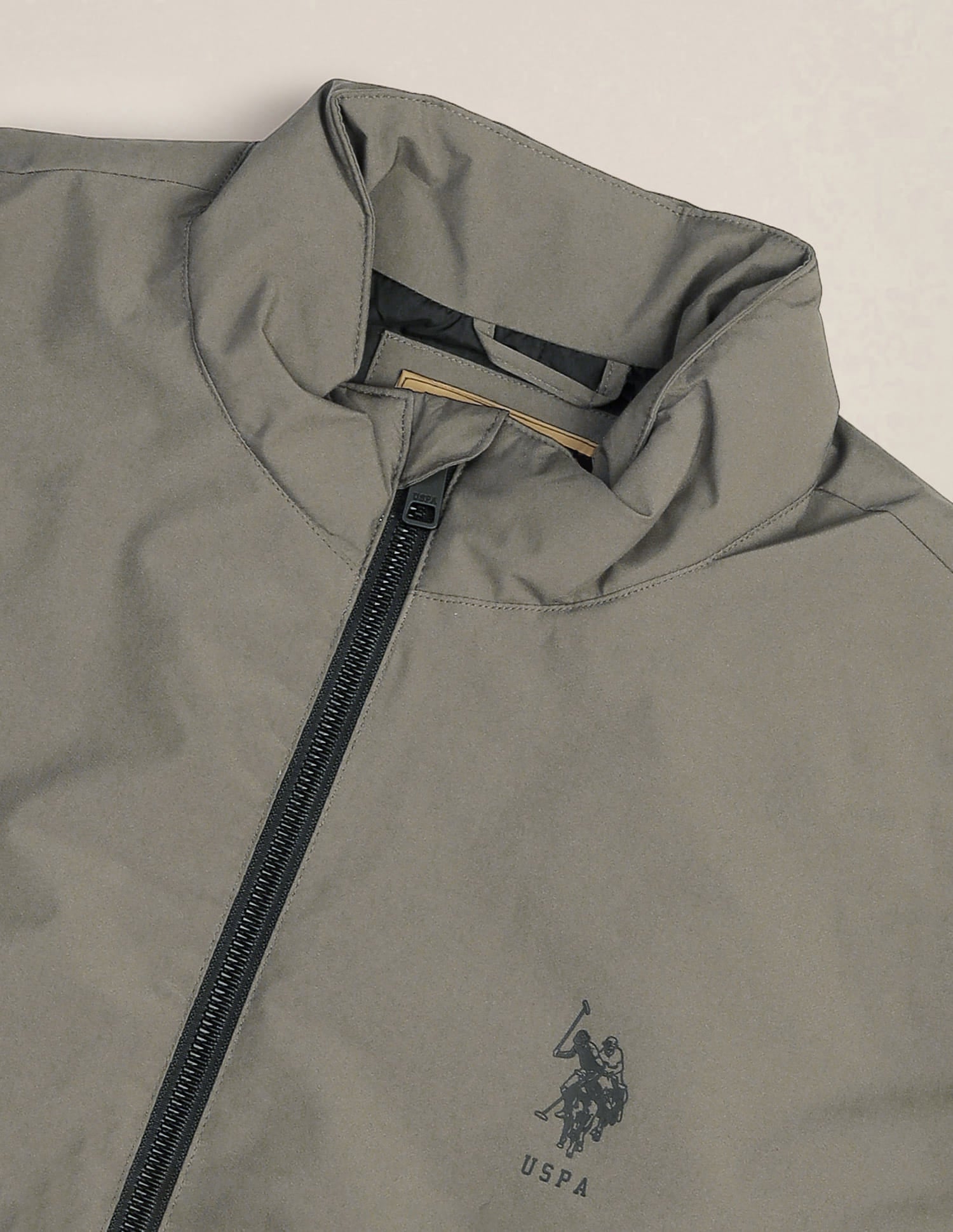 Contrast Hem Lightweight Jacket Olive - U.S. Polo Assn. India | Large