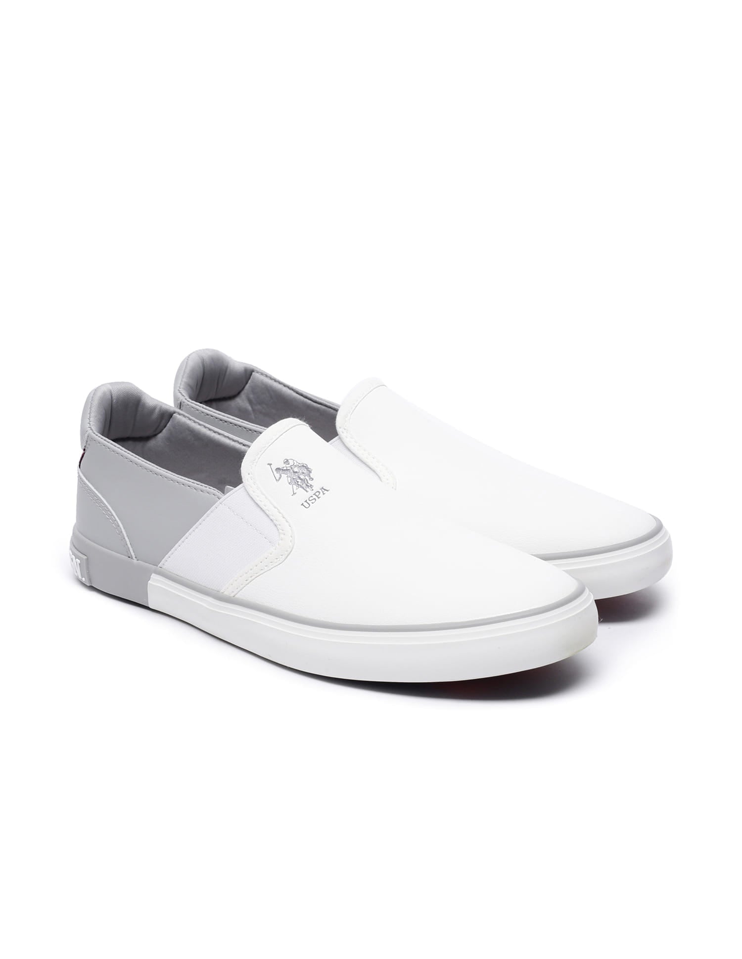 Men Lanap 3.0 Colourblocked Slip-on Shoes Off White - U.S. Polo Assn. India | Large