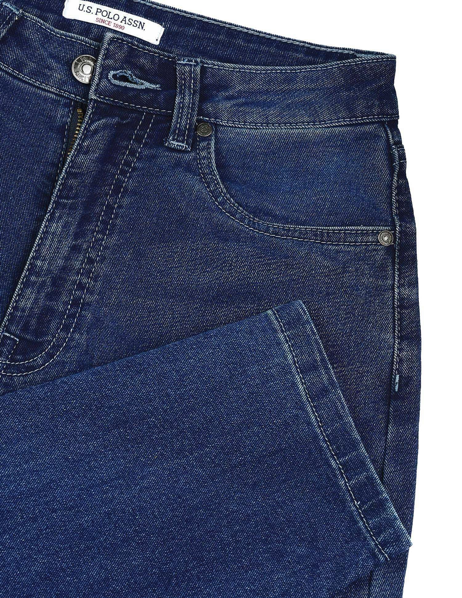Mid rise Skinny Bootcut Jeans Blue - U.S. Polo Assn. India | Large