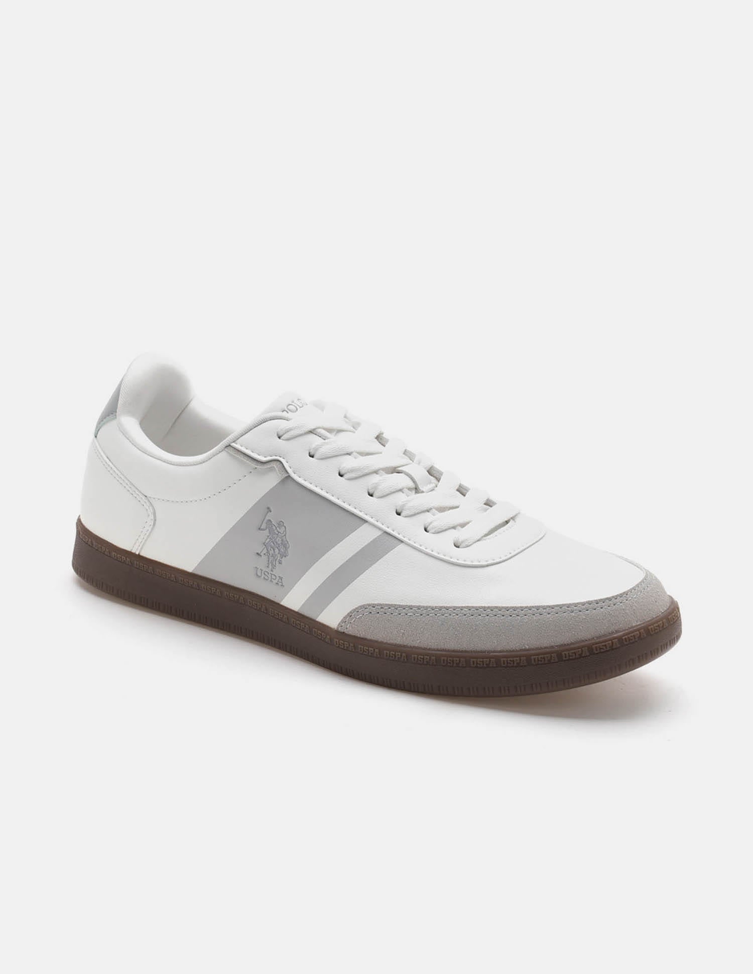 Men Hilton Colour Blocked Sneakers White - U.S. Polo Assn. India | Large
