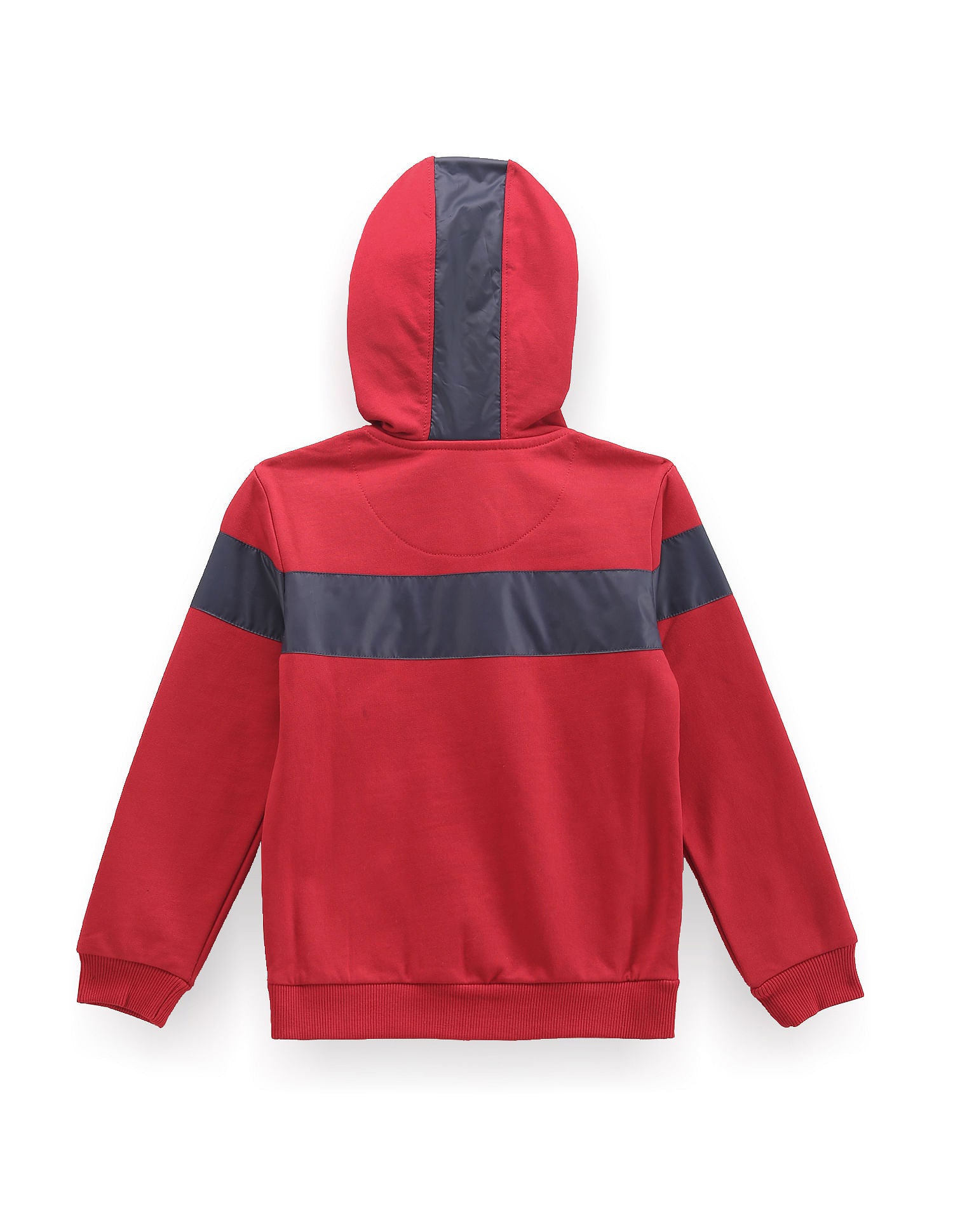 Boys Colour Block Hooded Sweatshirt Red - U.S. POLO ASSN. | Large