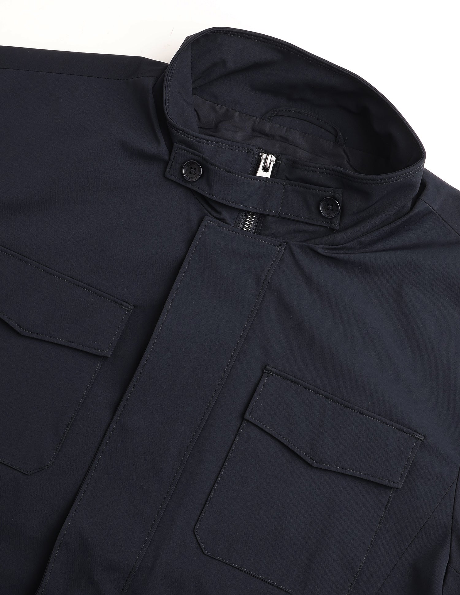 Solid Regular Fit Jacket Navy - U.S. Polo Assn. India | Large
