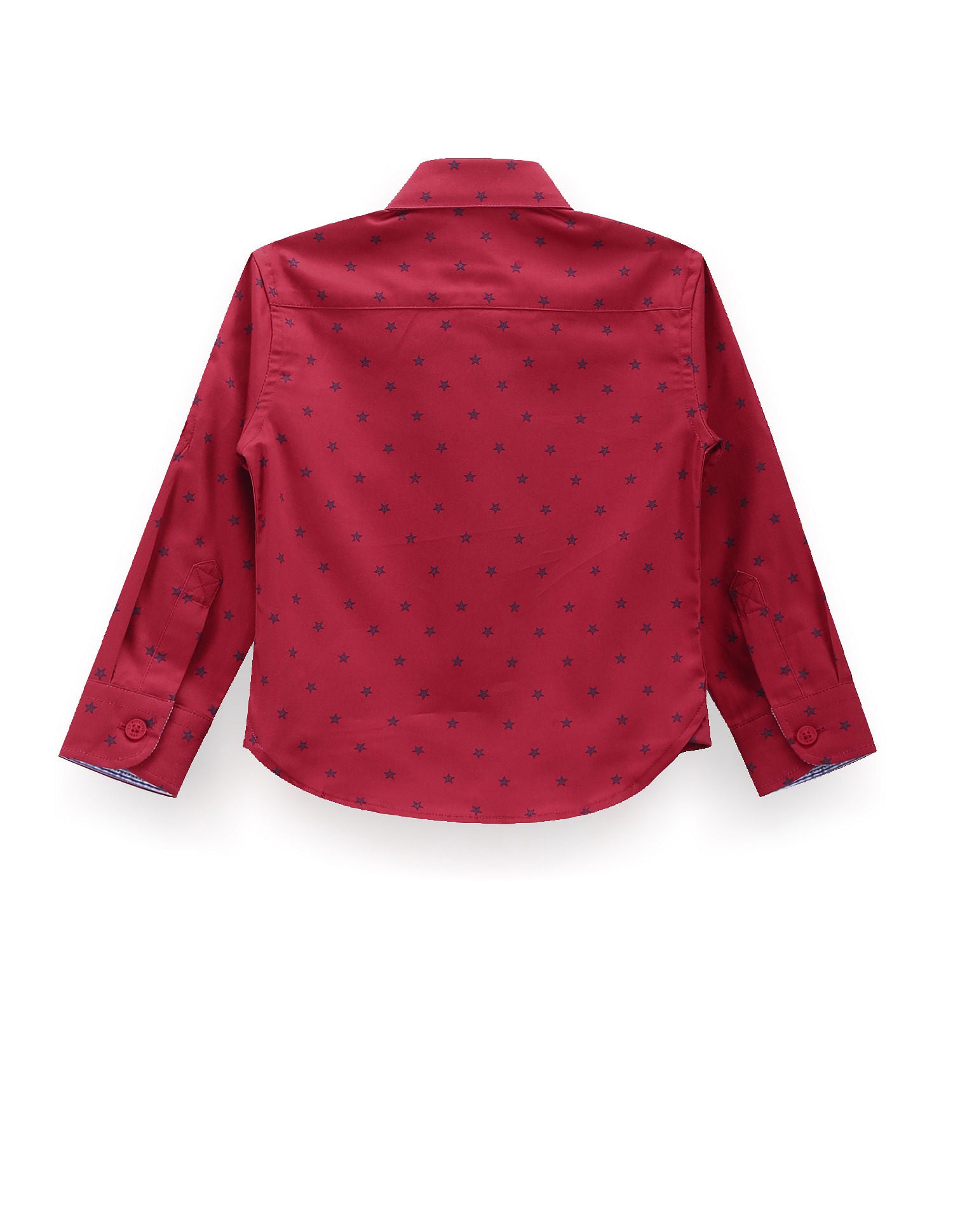 Boys Graphic Print Cotton Shirt Red - U.S. POLO ASSN. | Large