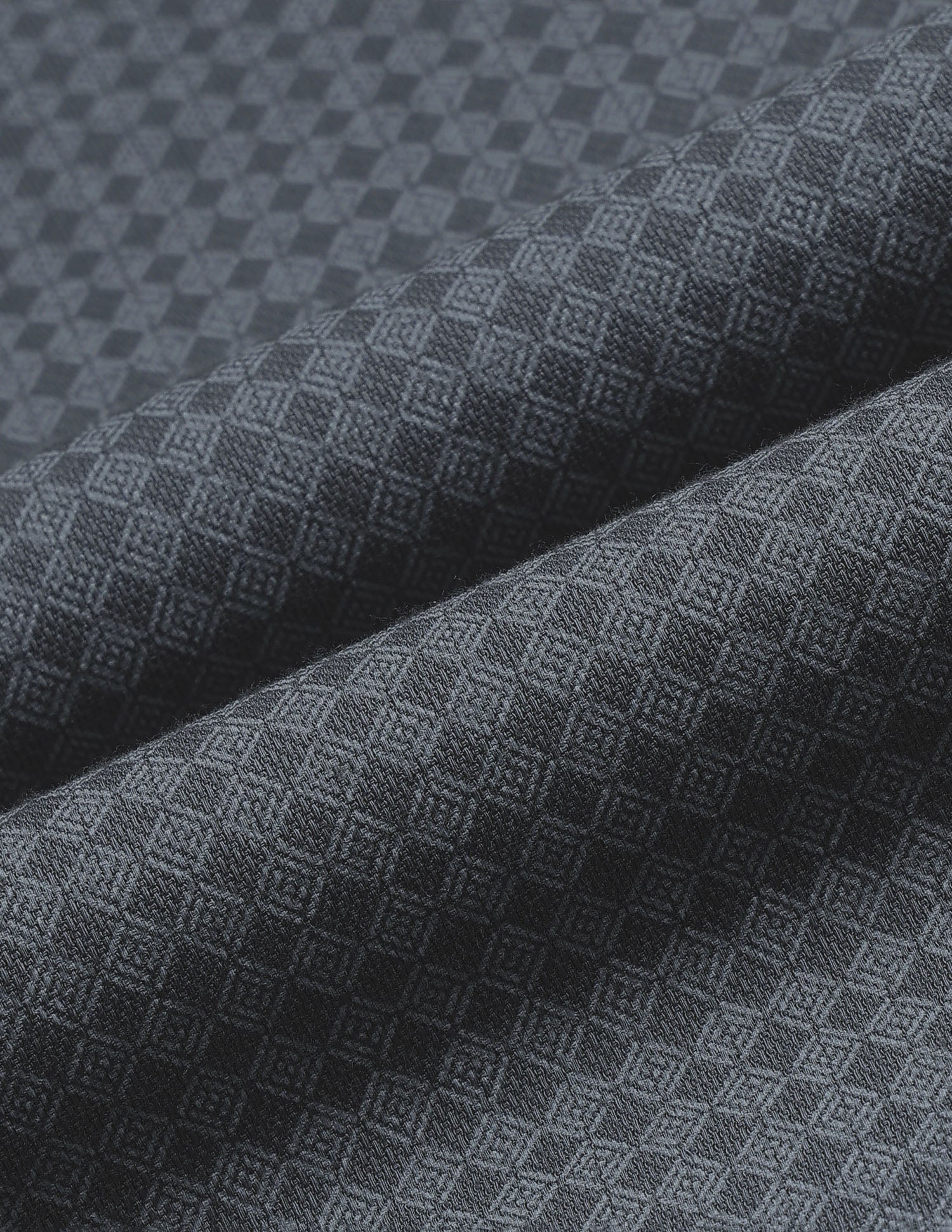 Geometric Printed Dobby Shirt Dark Grey - U.S. Polo Assn. India | Large