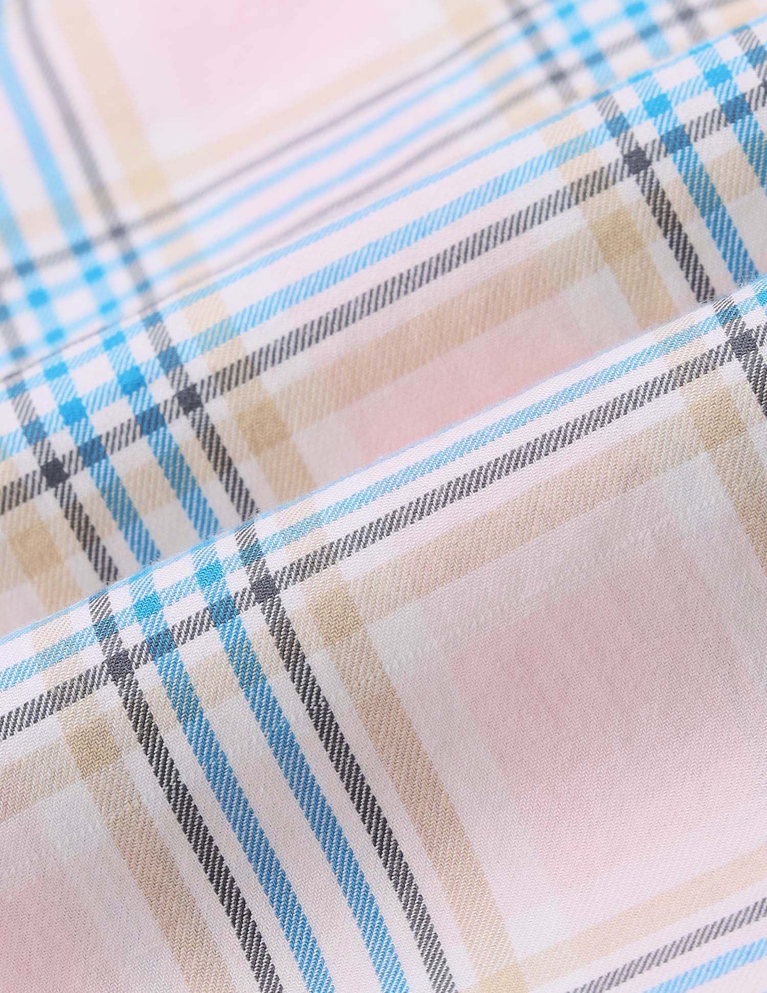 Plaid Checked Pure Cotton Shirt Pink - U.S. Polo Assn. India | Large