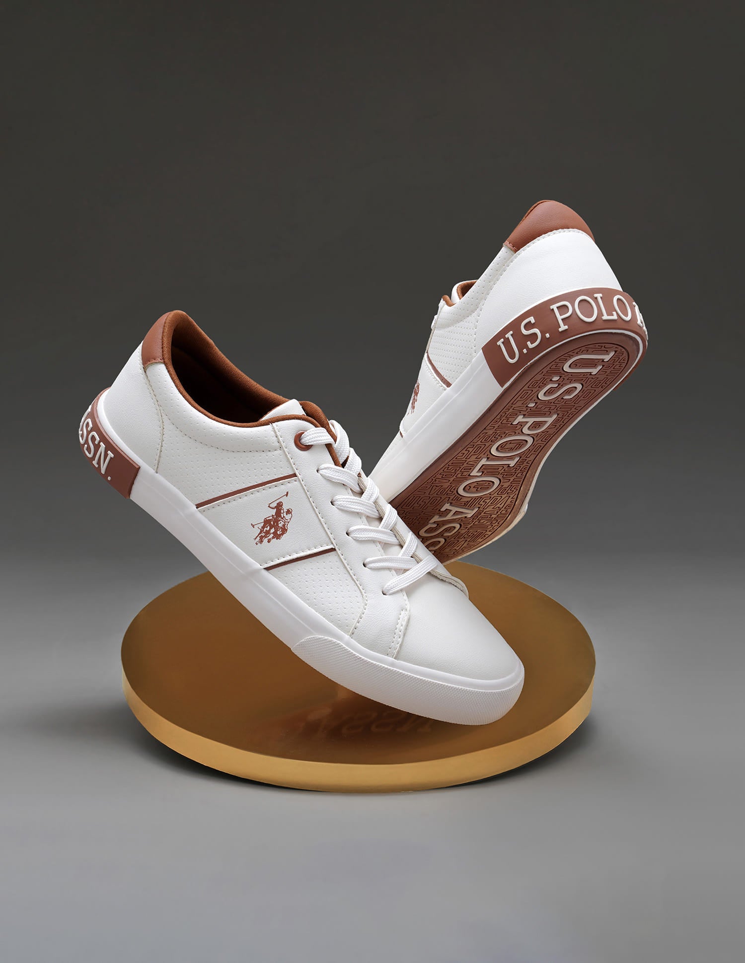 Zesta 4.0 Lace-Ups Light Weight Sneakers Beige - U.S. Polo Assn. India | Large