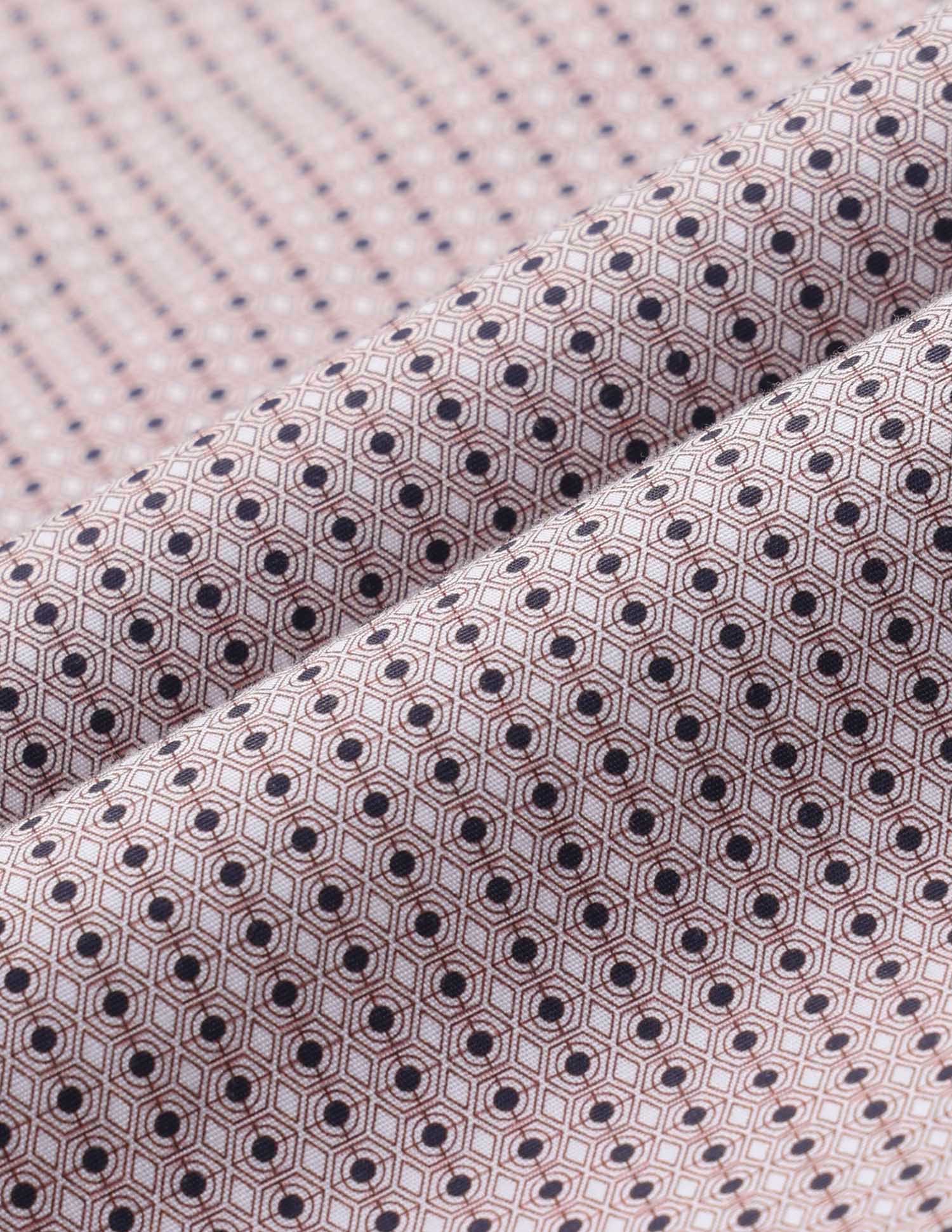 Geometric Printed Tailored Fit Shirt Beige - U.S. POLO ASSN. | Large