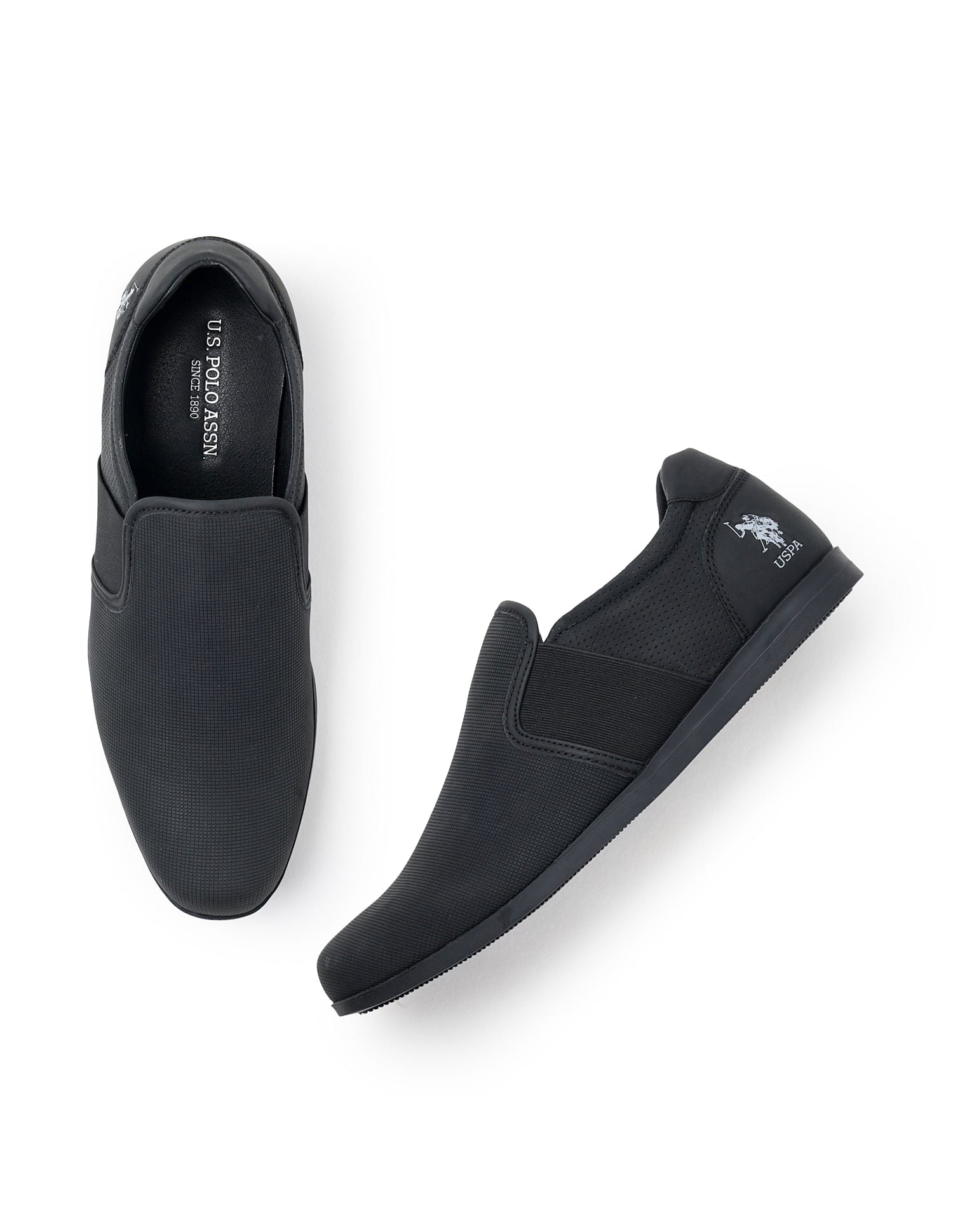 Men Sergio 2.0 Black Work Casuals Slip On Black - U.S. POLO ASSN. | Large