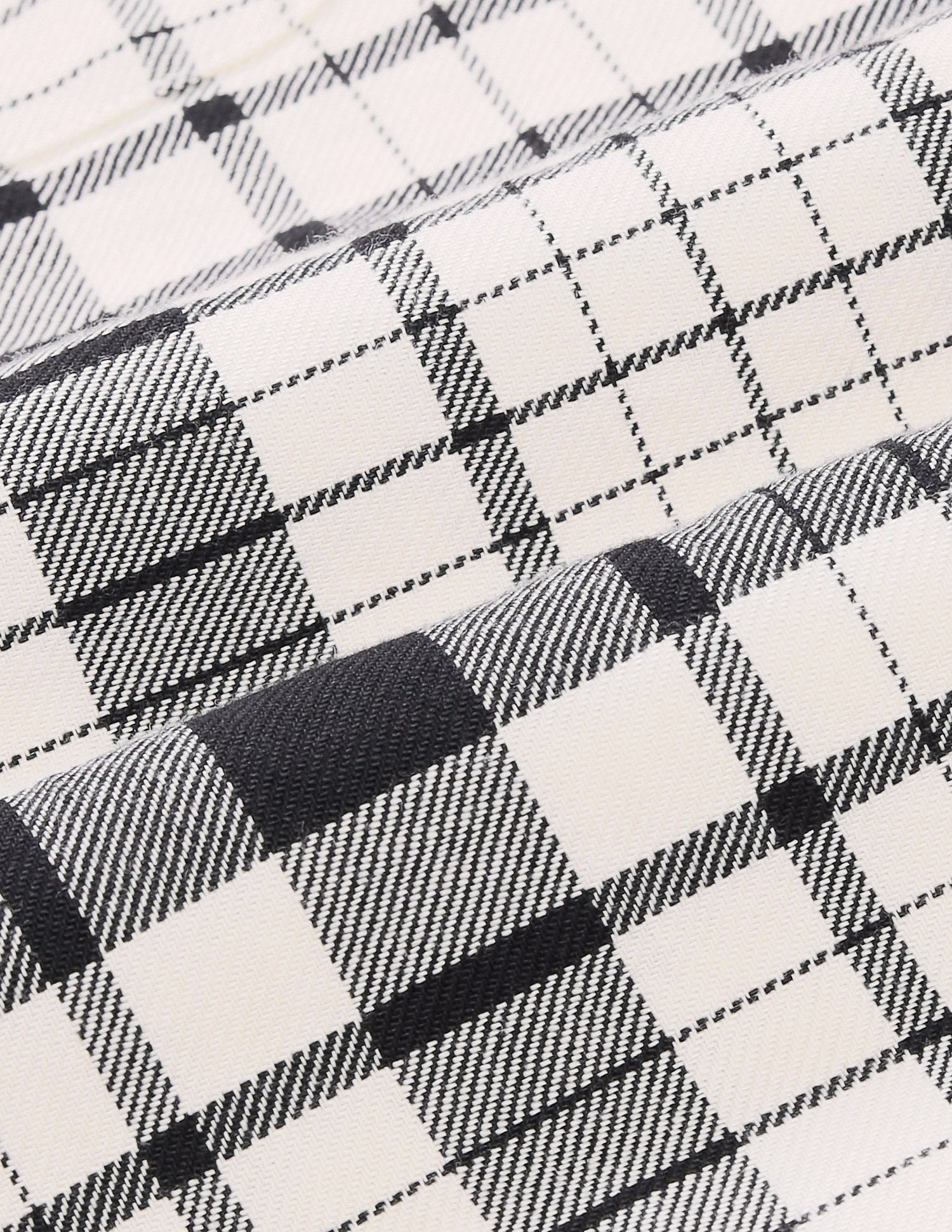 Tartan Checked Pure Cotton Shirt Ivory - U.S. POLO ASSN. | Large