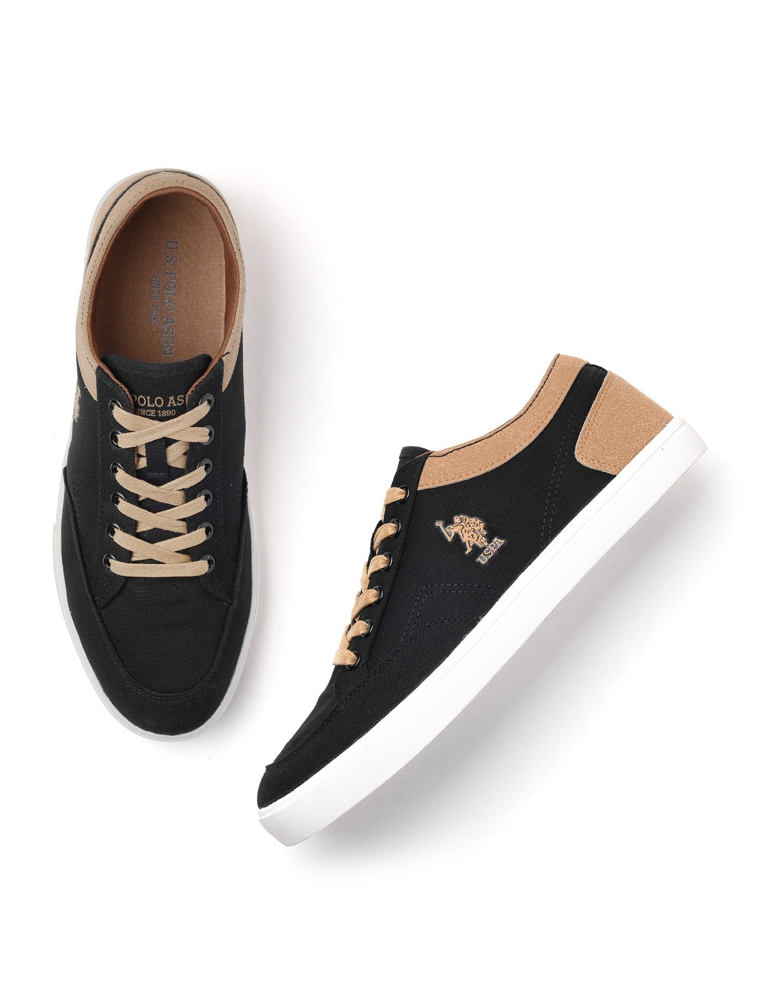 Men Monton 6.0 Colourblocked Sneakers Black - U.S. POLO ASSN. | Large