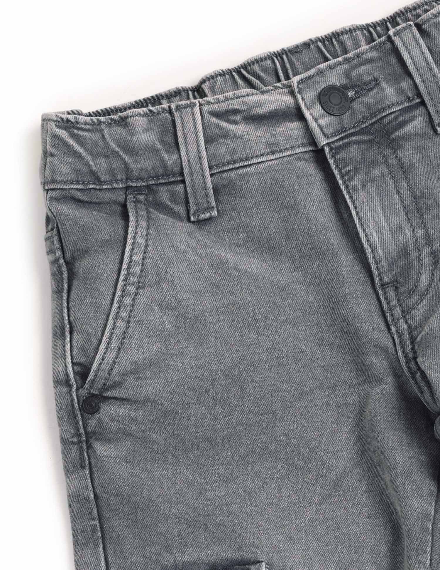 Boys Regular Fit Cargo Jeans Grey - U.S. POLO ASSN. | Large