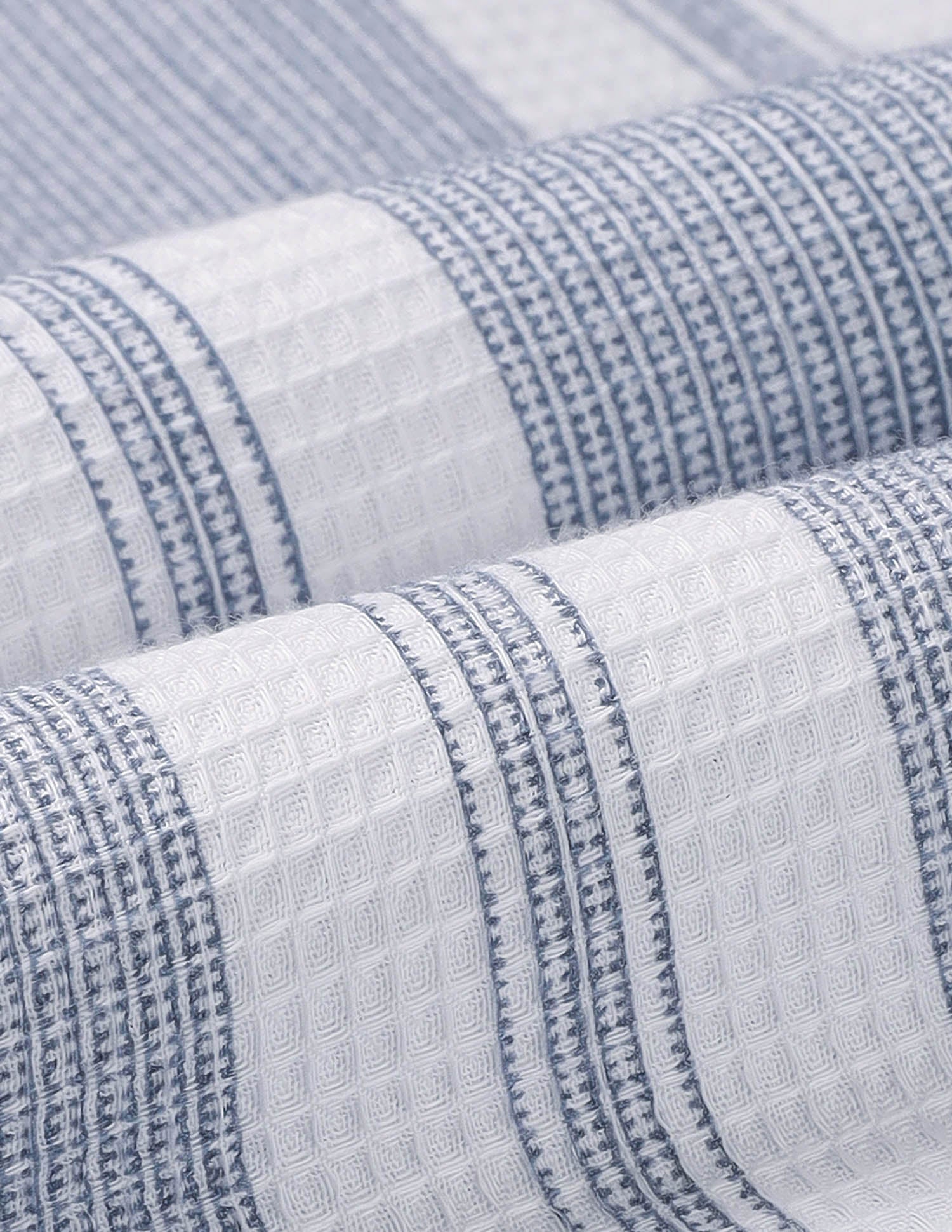 Textured Vertical Striped Regular Fit Shirt Blue - U.S. POLO ASSN. | Large