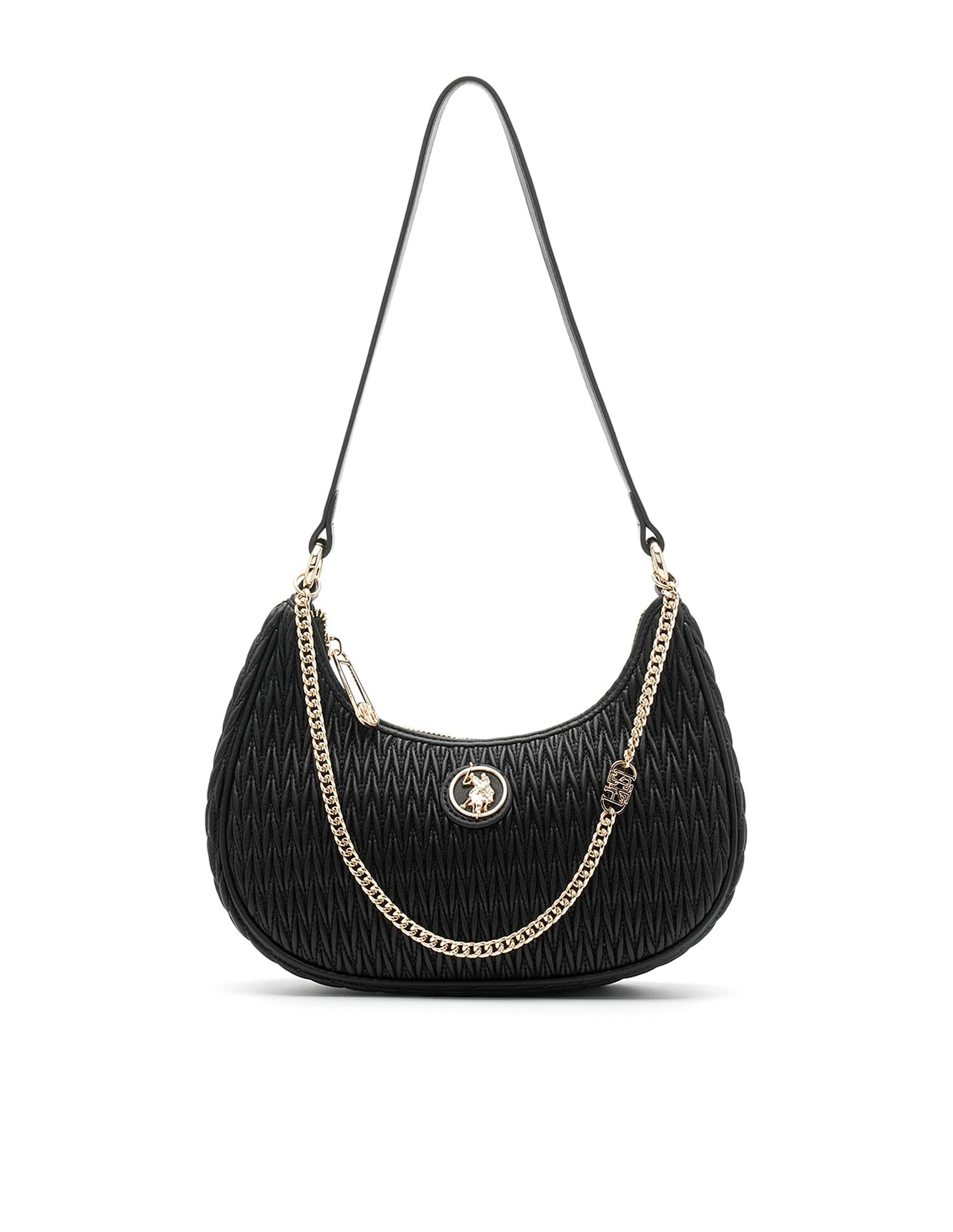 Vera Monogram Hangbag Black - U.S. POLO ASSN. | Large