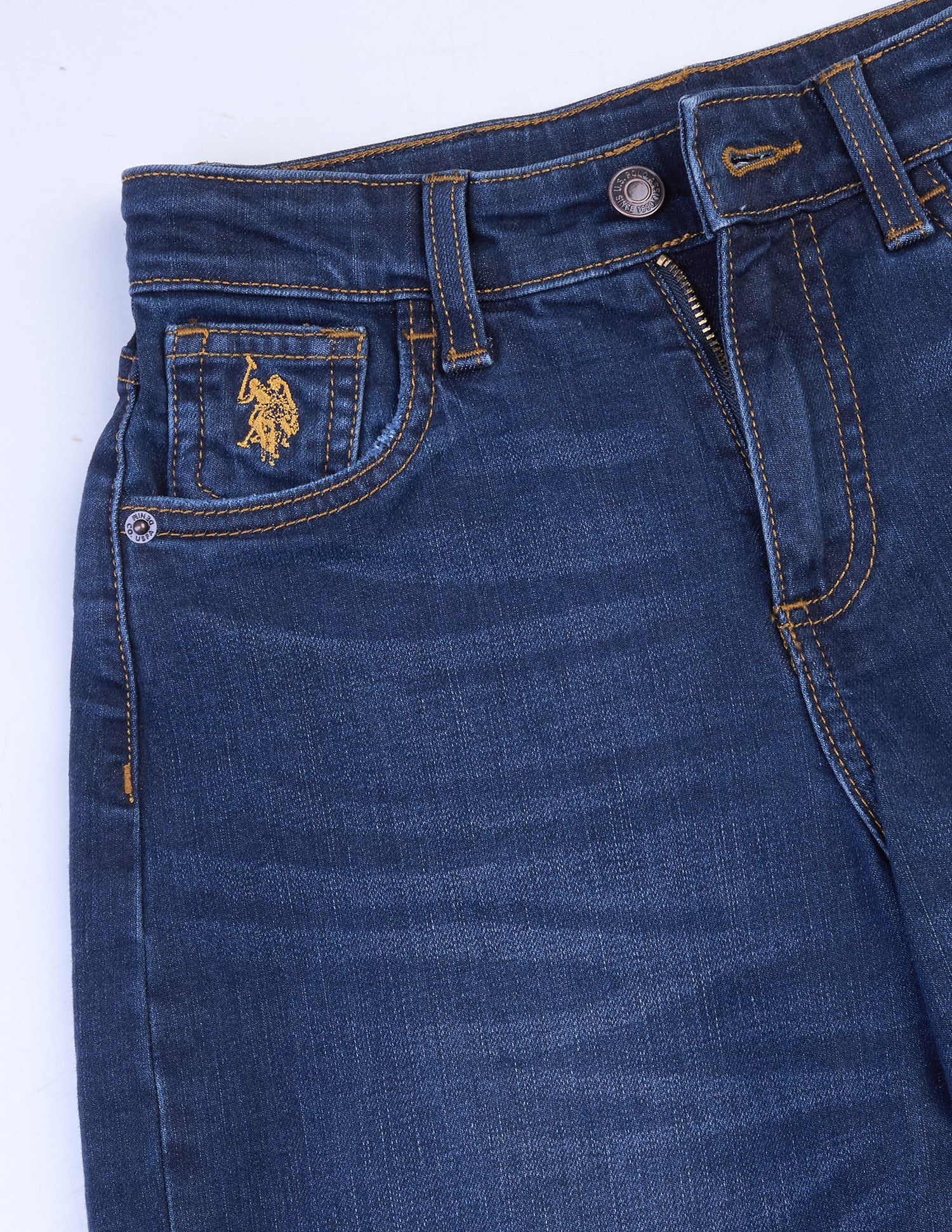 Barrel Fit Blue Jeans Dark Blue - U.S. Polo Assn. India | Large