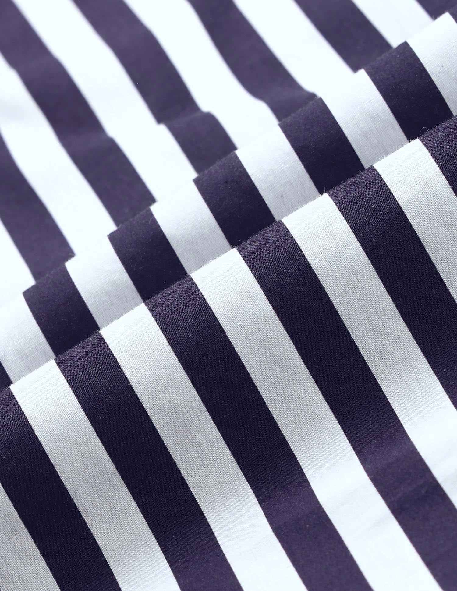 Vertical Striped Tailored Fit Shirt Navy - U.S. POLO ASSN. | Large