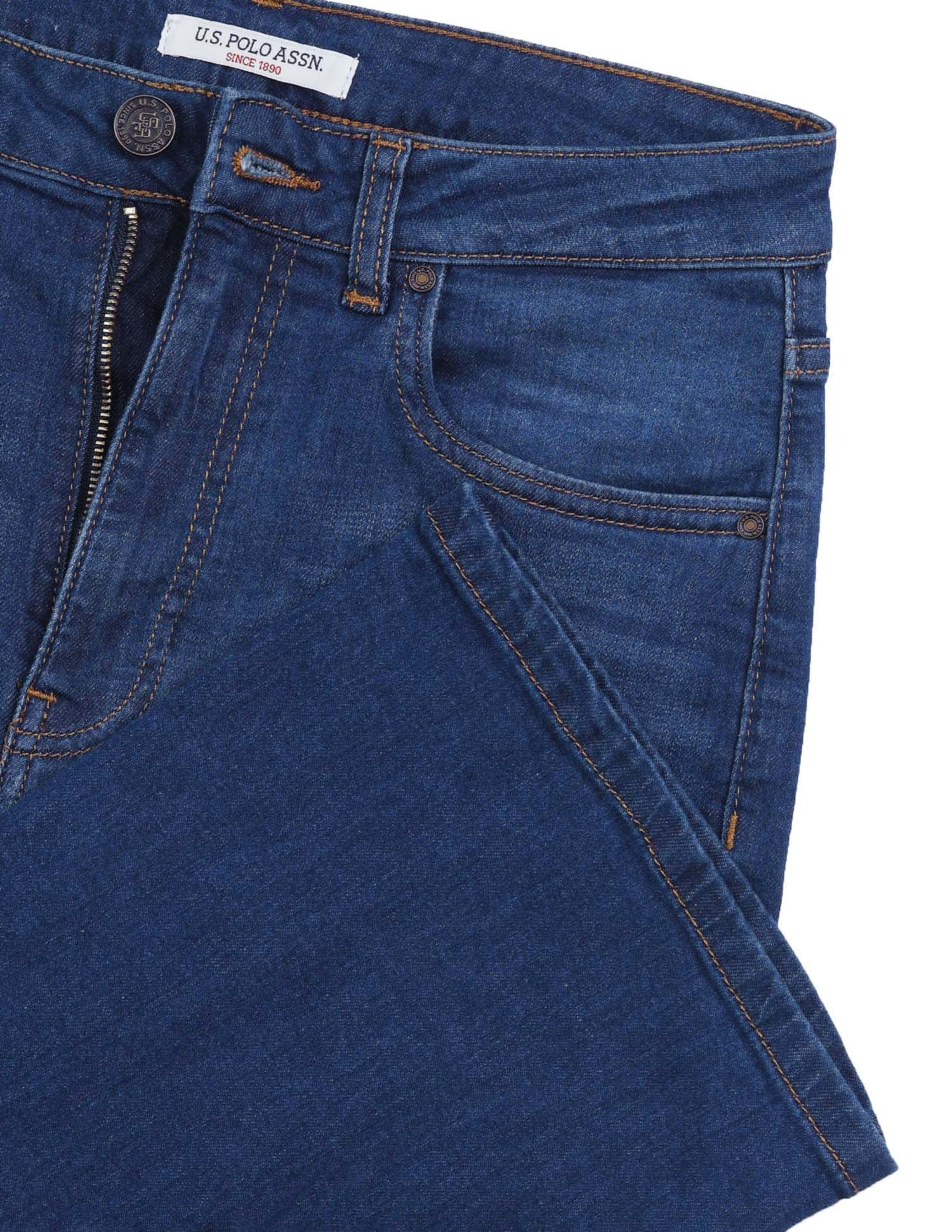 High Rise Bootcut Jeans Dark Blue - U.S. POLO ASSN. | Large