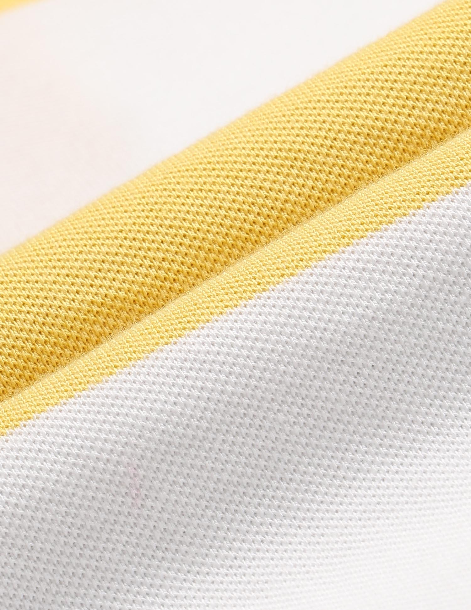 Boys Horizontal Striped Regular Fit Polo Shirt Yellow - U.S. POLO ASSN. | Large