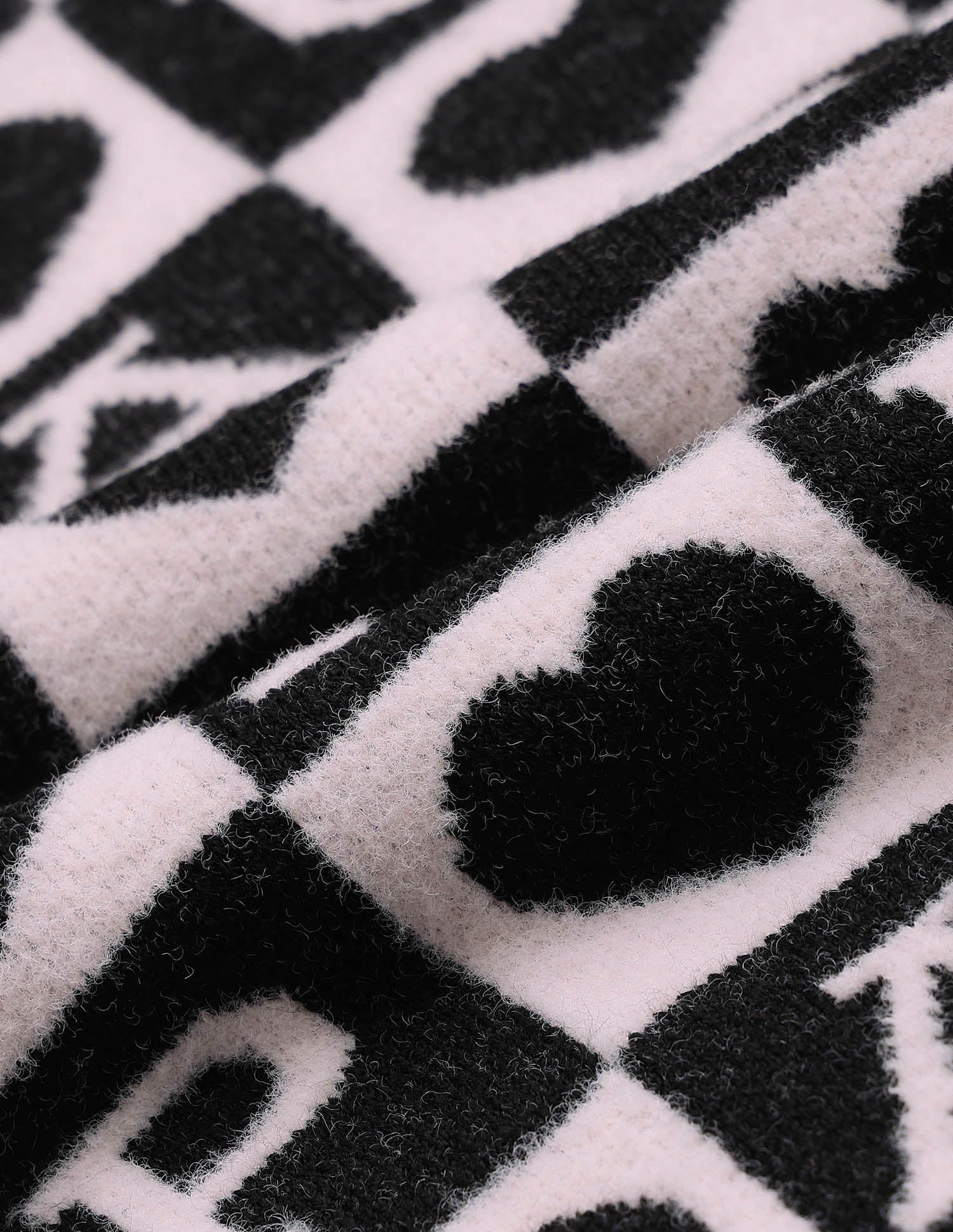 Girls Patterned Knit Sweatshirt Pink and Black - U.S. POLO ASSN. | Large