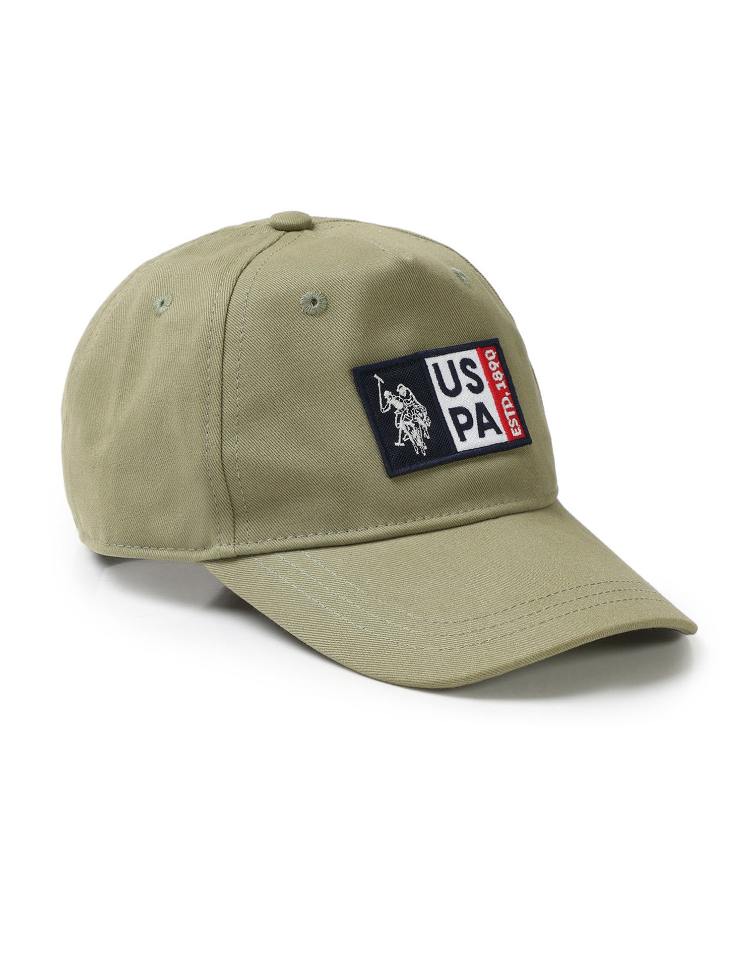 Boys Brand Appliqued Twill Cap Olive - U.S. Polo Assn. India | Large