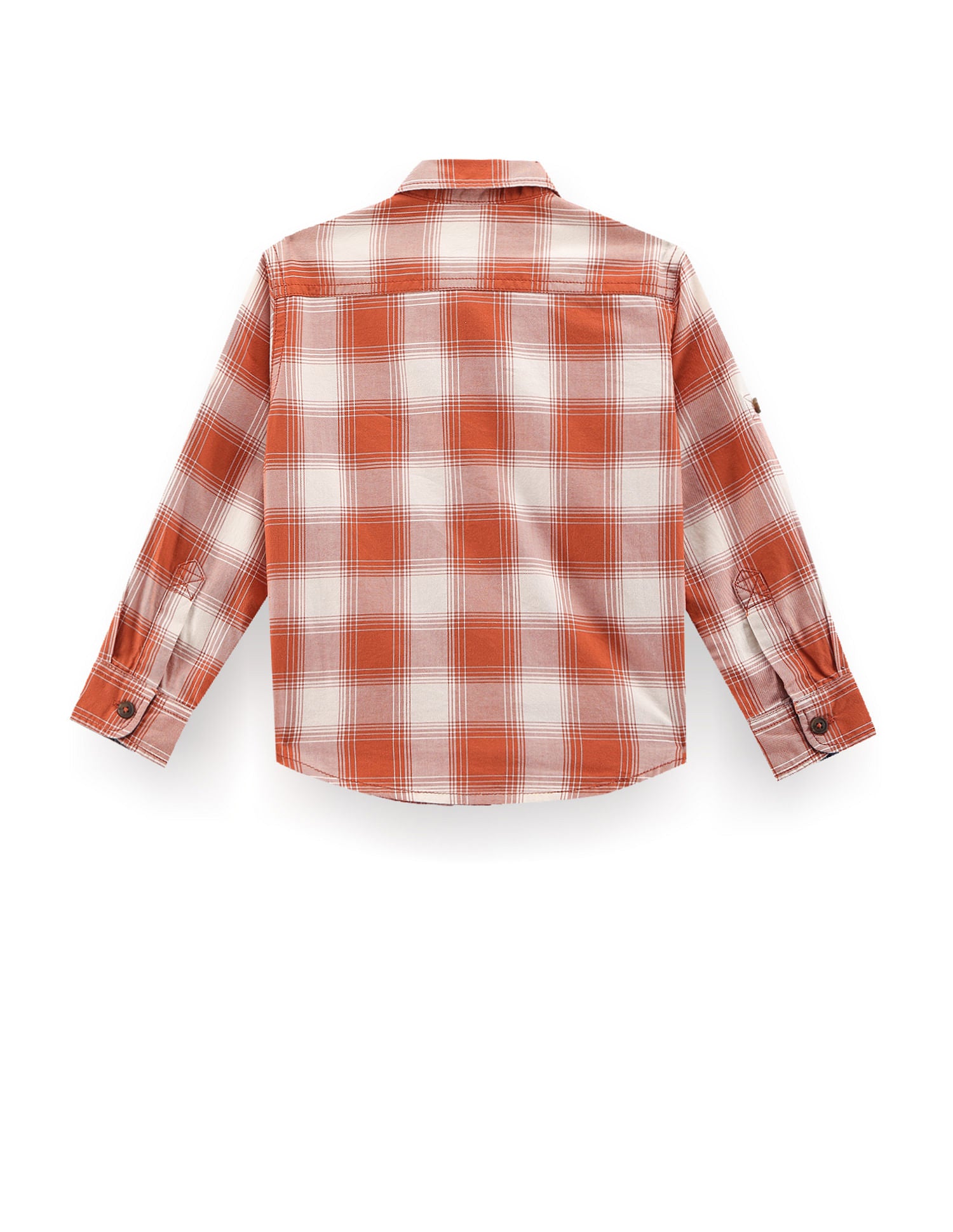 Boys Twill Cotton Shirt Orange - U.S. POLO ASSN. | Large