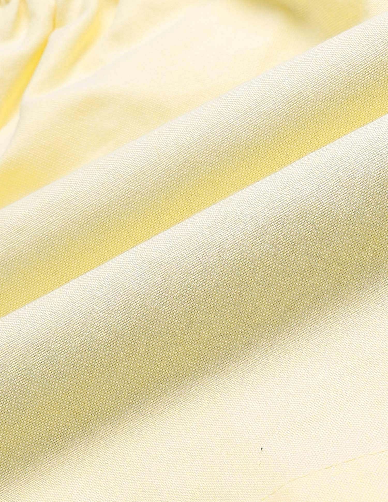 Girls Belted Fit And Flare Dress Yellow - U.S. POLO ASSN. | Large