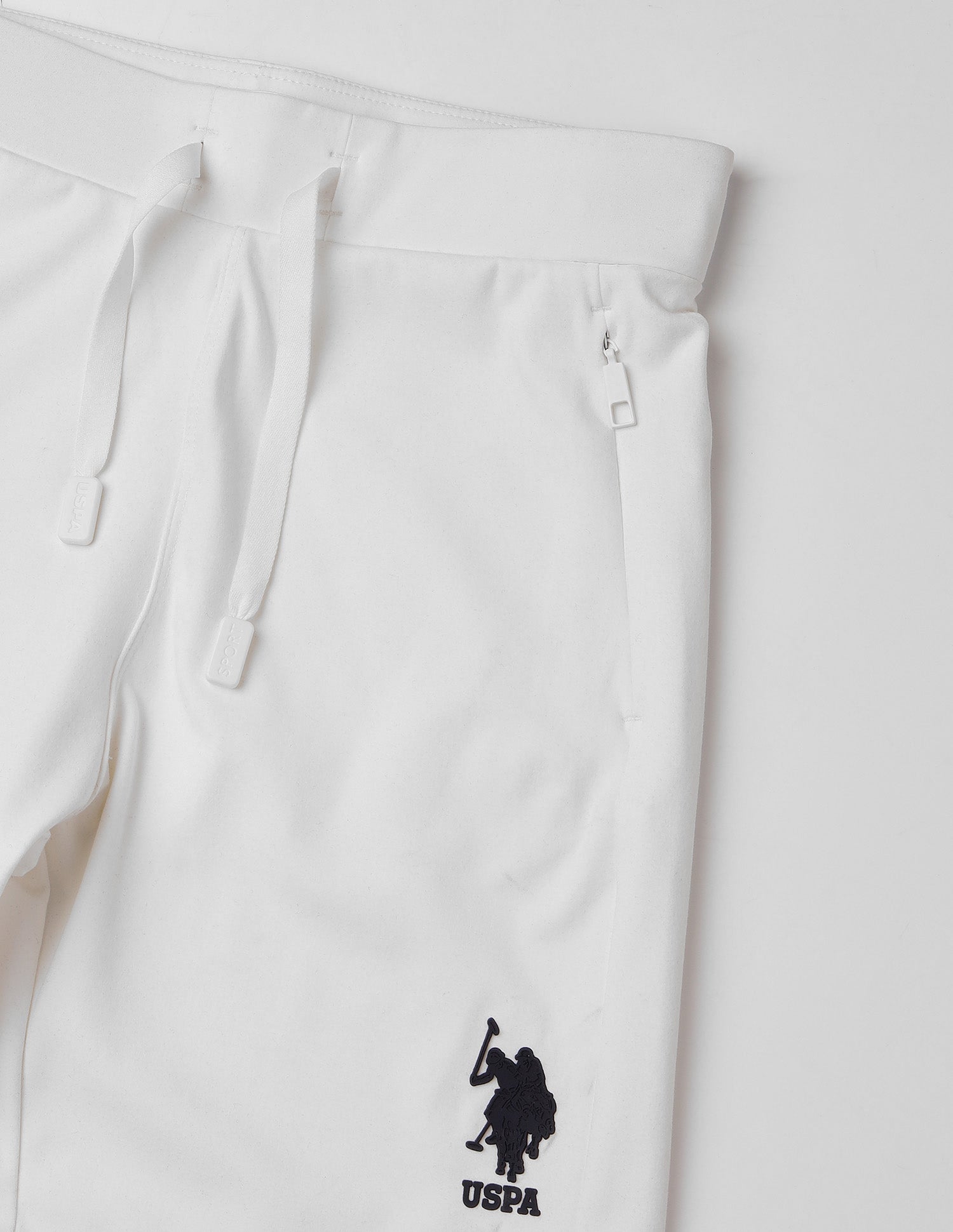 Mid Rise Regular Fit Shorts Off White - U.S. Polo Assn. India | Large