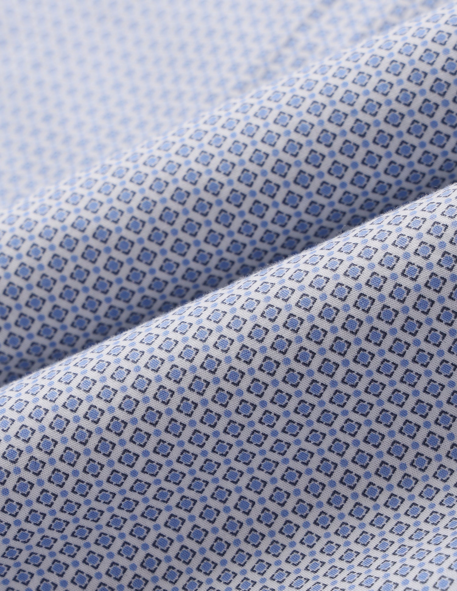 Geometric Printed Poplin Shirt Blue - U.S. Polo Assn. India | Large