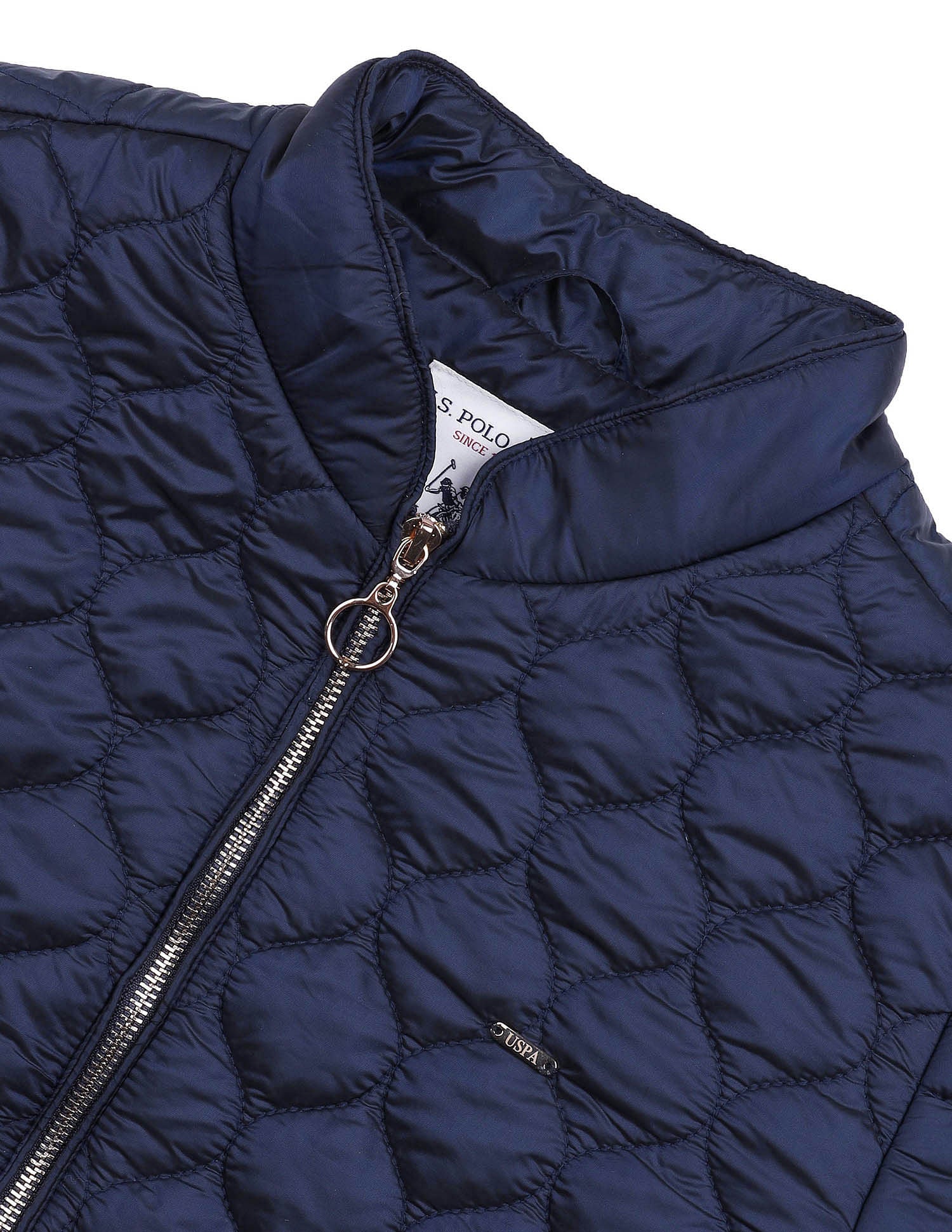 Regular Fit Quilted Jacket Navy - U.S. POLO ASSN. | Large