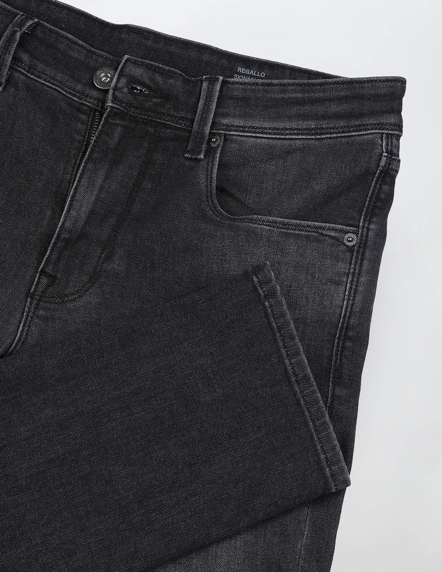 Regallo Skinny Fit Black Jeans Black - U.S. Polo Assn. India | Large