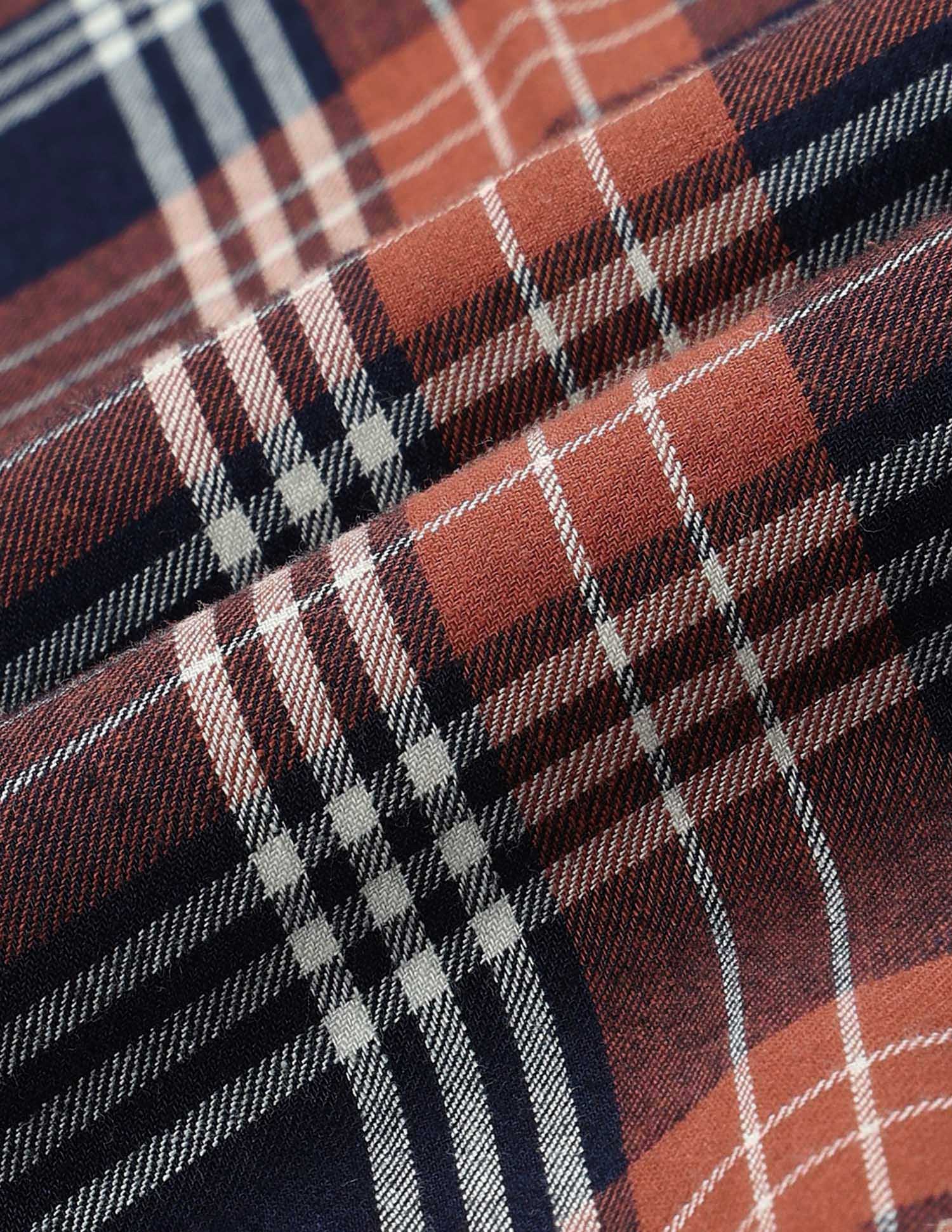 Plaid Checked Pure Cotton Shirt Indigo - U.S. Polo Assn. India | Large