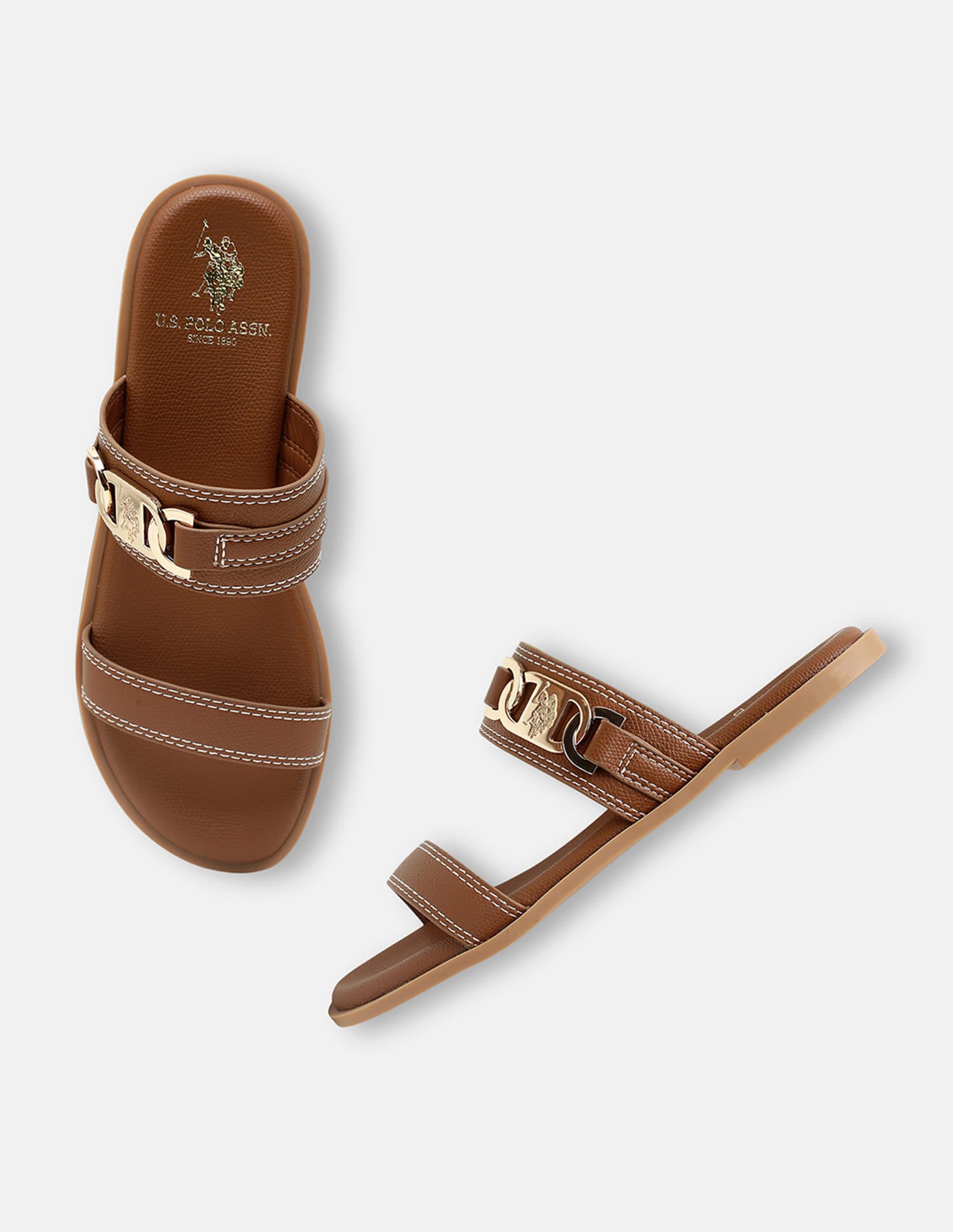 Lioris Slip-on Flats Tan - U.S. Polo Assn. India | Large