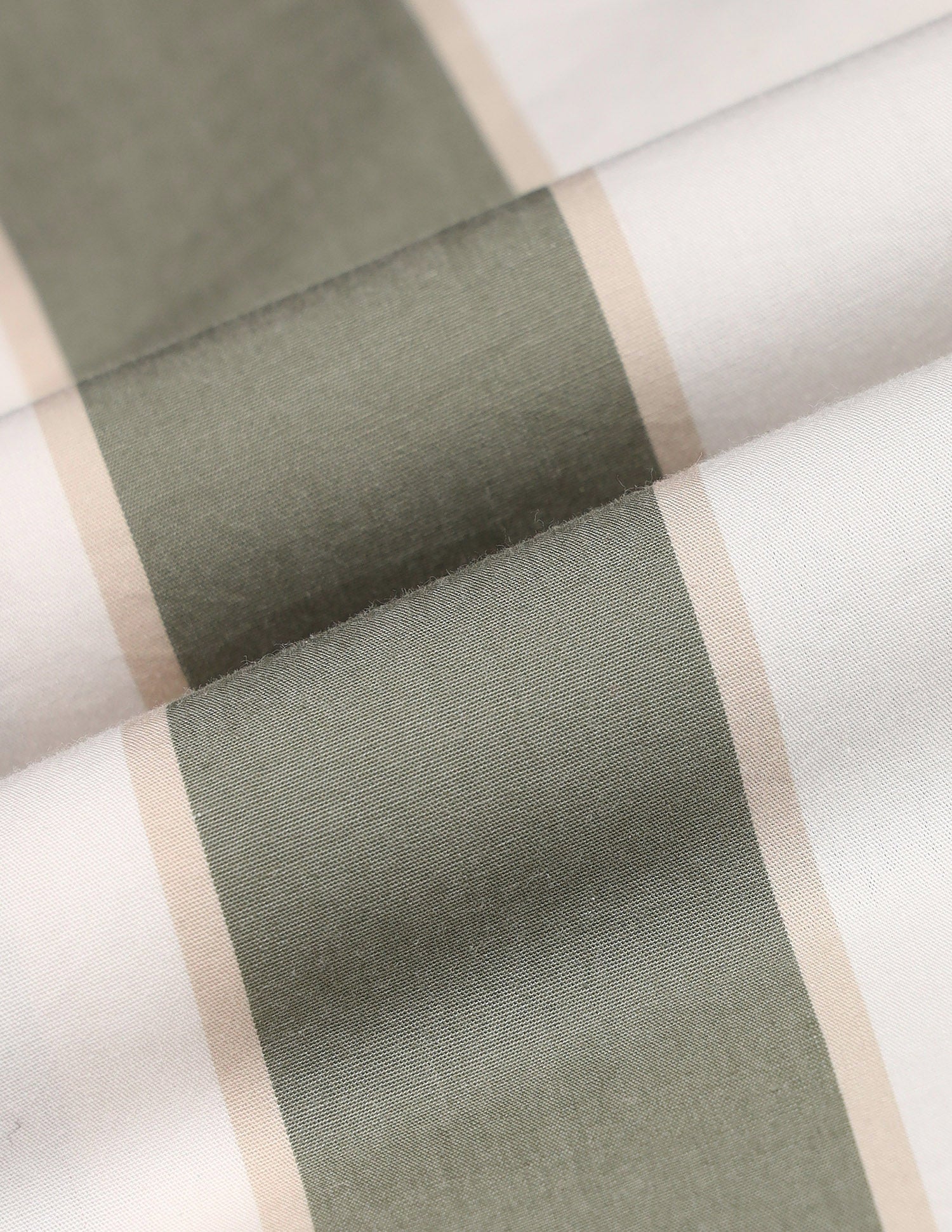 Vertical Striped Poplin Shirt Olive - U.S. Polo Assn. India | Large