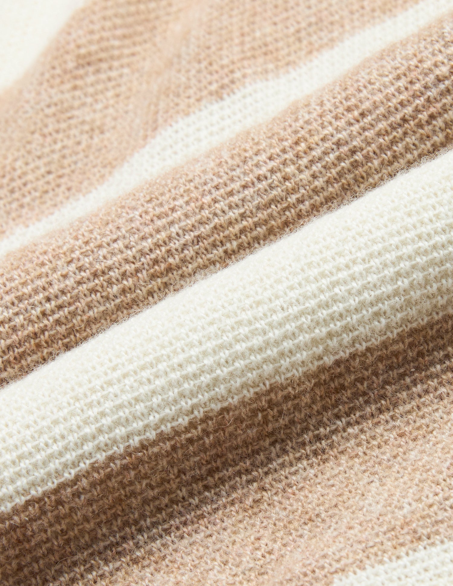 Horizontal Striped Regular Fit Sweater Beige - U.S. Polo Assn. India | Large