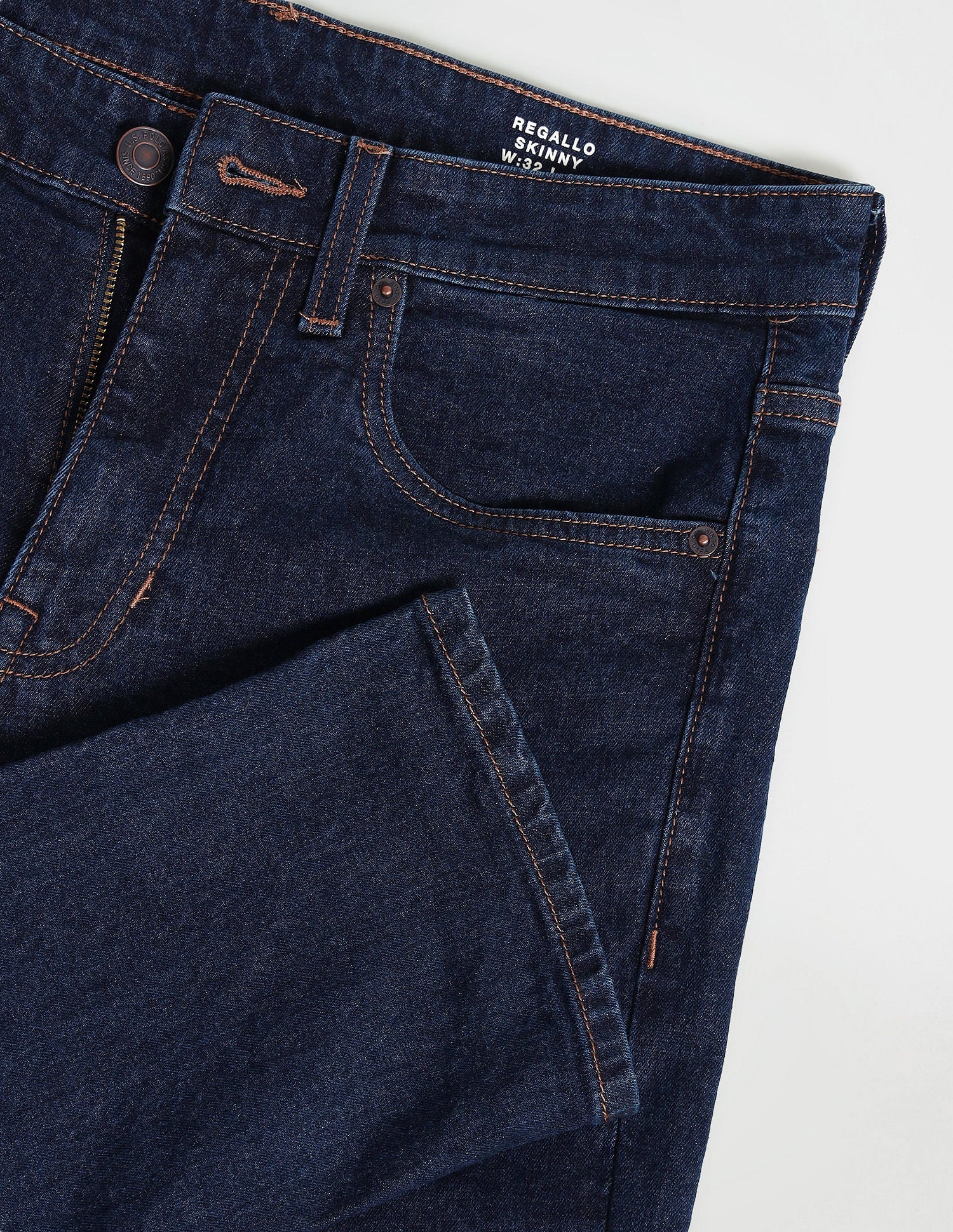 Regallo Skinny Fit Navy Jeans Navy - U.S. Polo Assn. India | Large