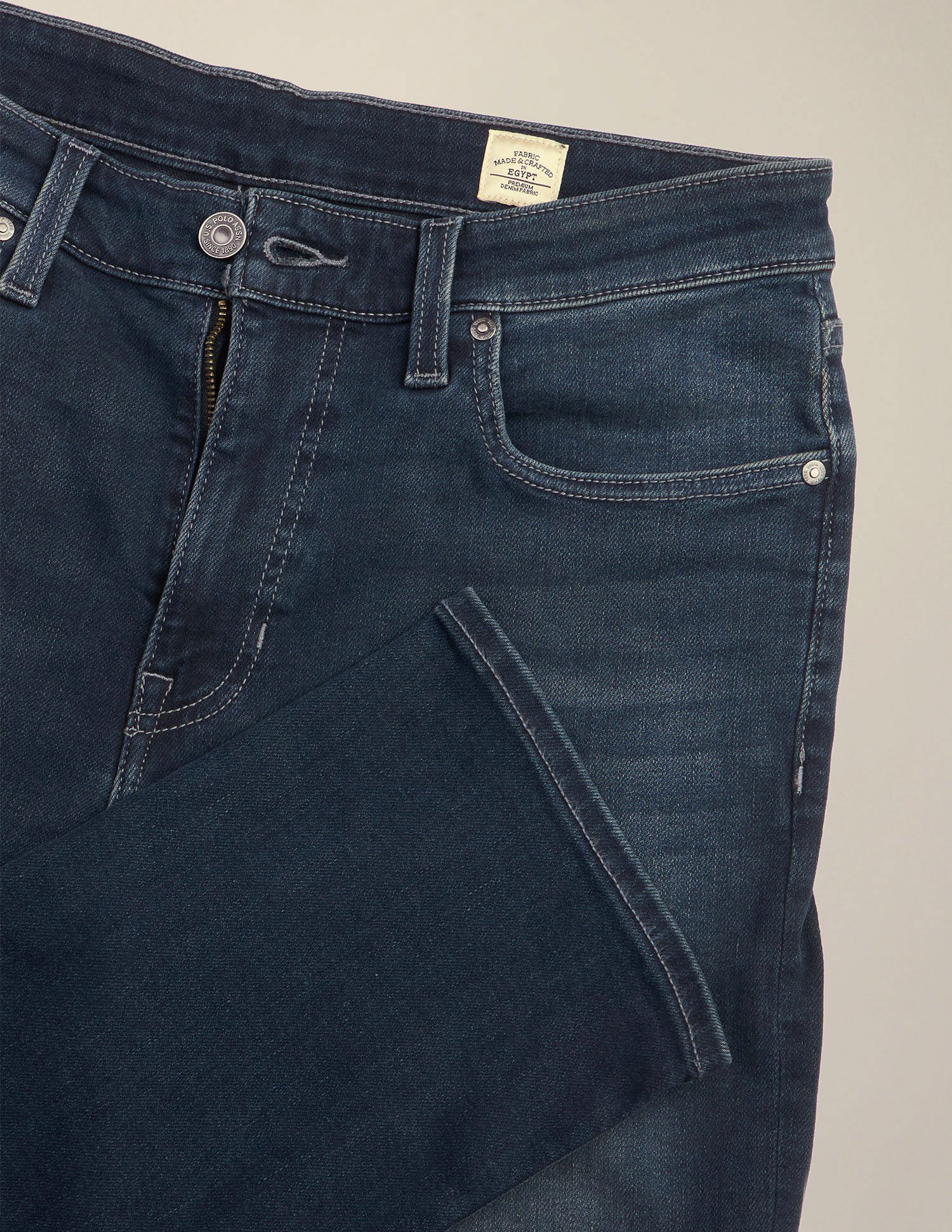 Harold Slim Straight Fit Blue Jeans Dark Blue - U.S. Polo Assn. India | Large