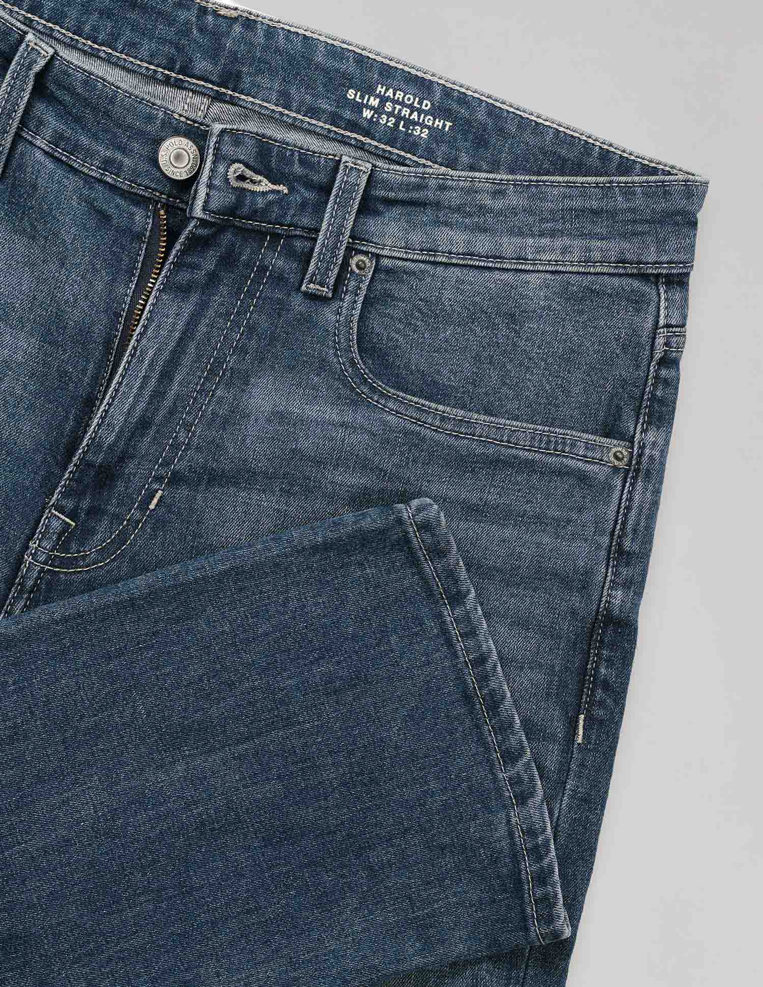 Harold Slim Straight Fit Vintage Jeans Blue - U.S. Polo Assn. India | Large