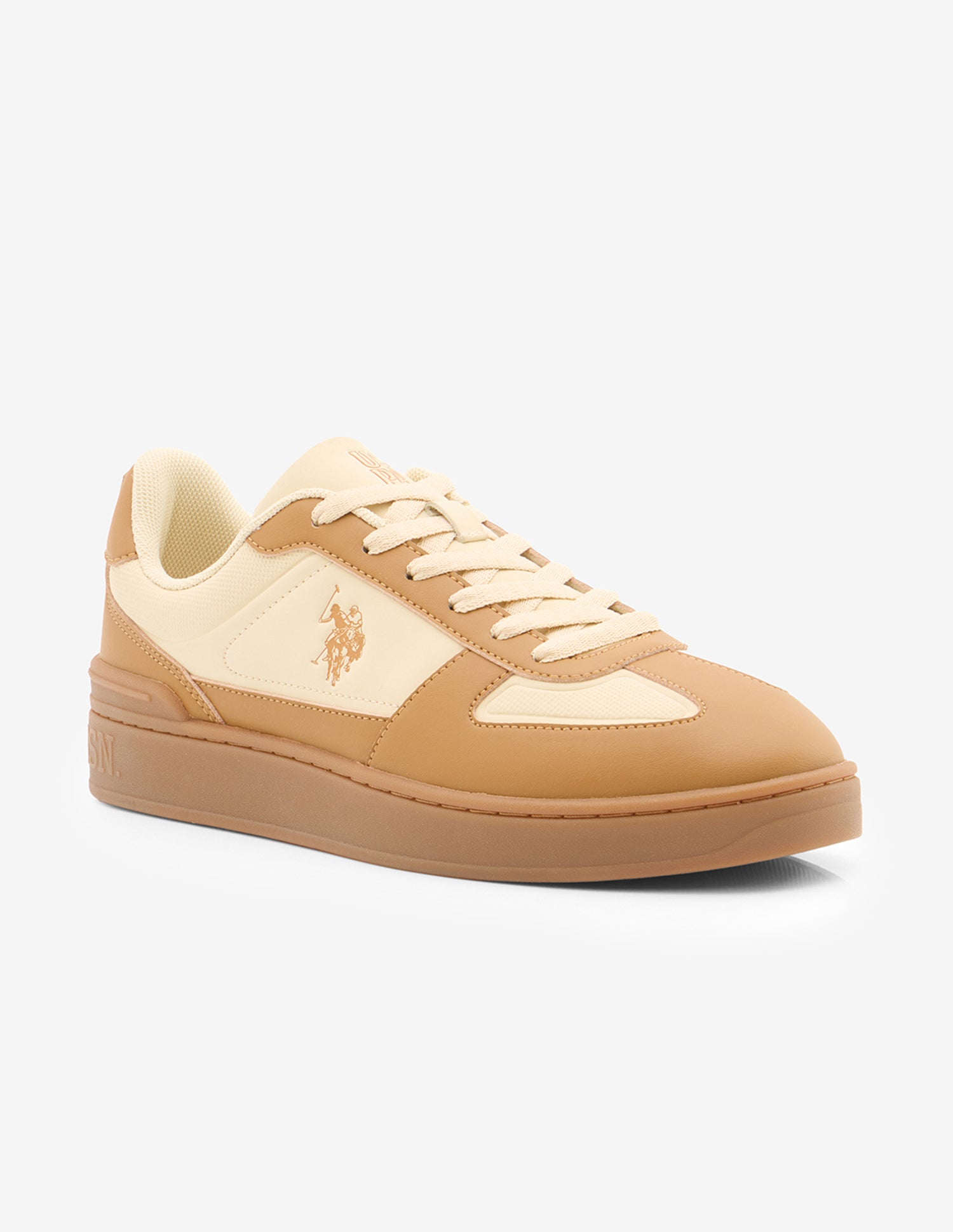 Colour Blocked Trophy Sneakers Tan - U.S. Polo Assn. India | Large