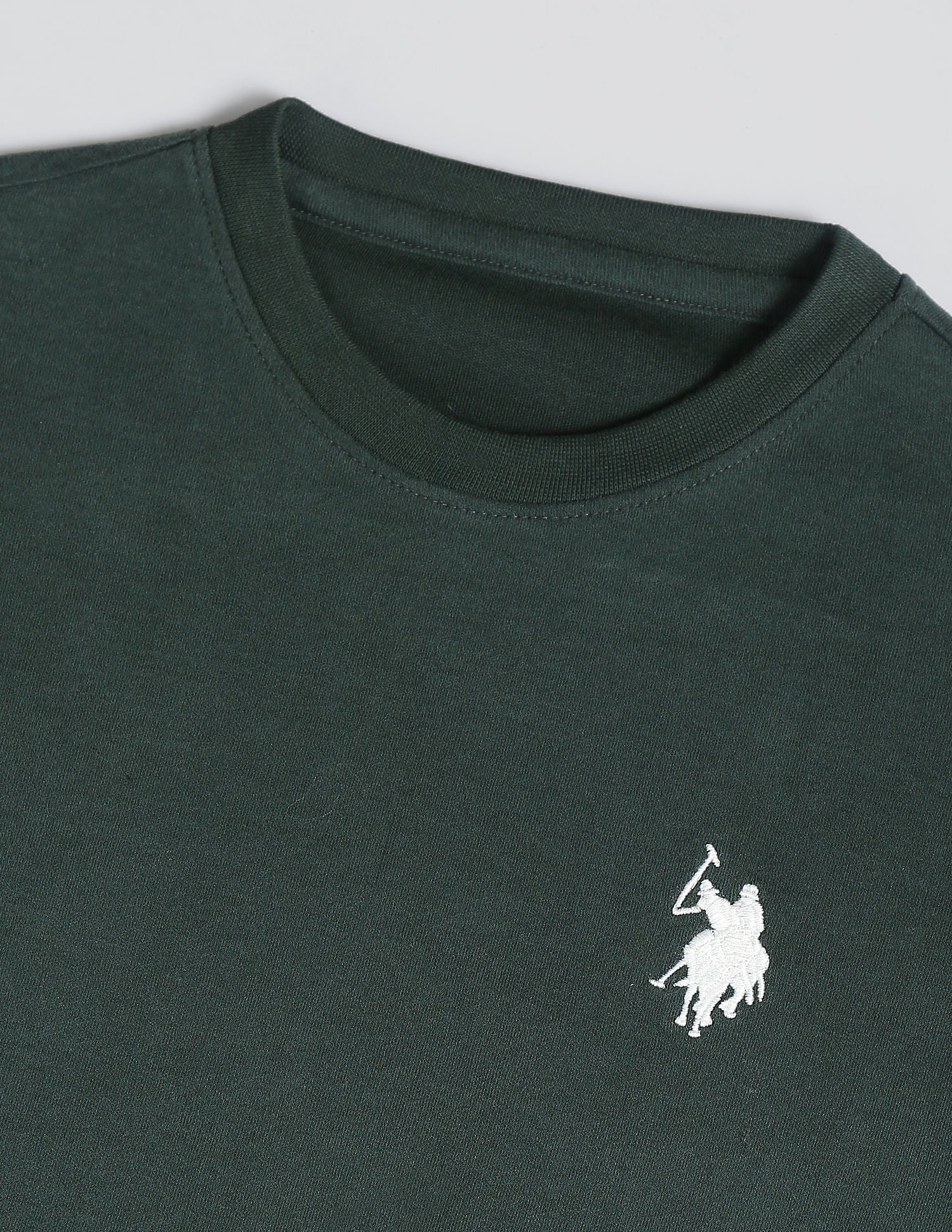 Cotton OKE01 Lounge T-Shirt - Pack Of 1 Dark Green - U.S. POLO ASSN. | Large