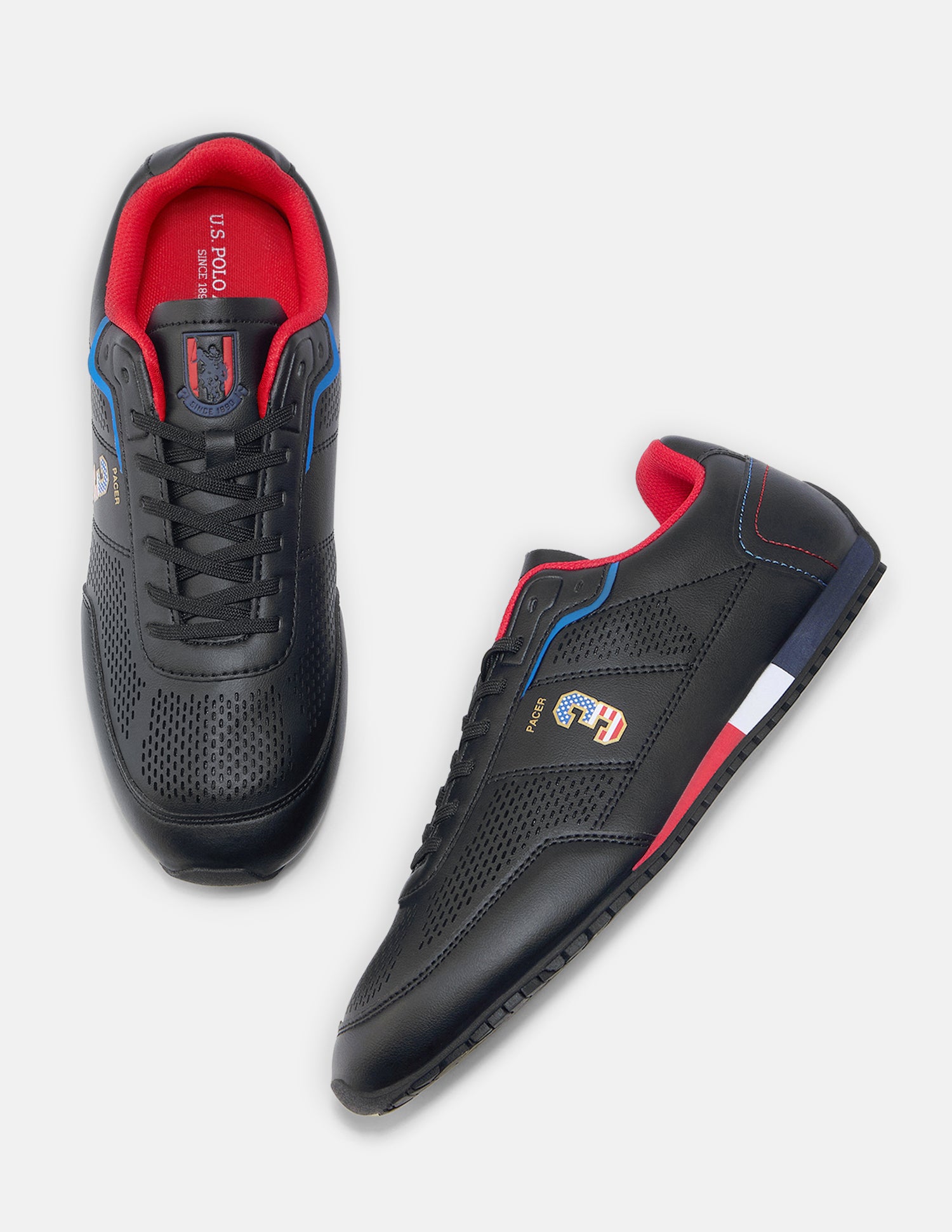 Round Toe Pacer Sneakers Black - U.S. Polo Assn. India | Large