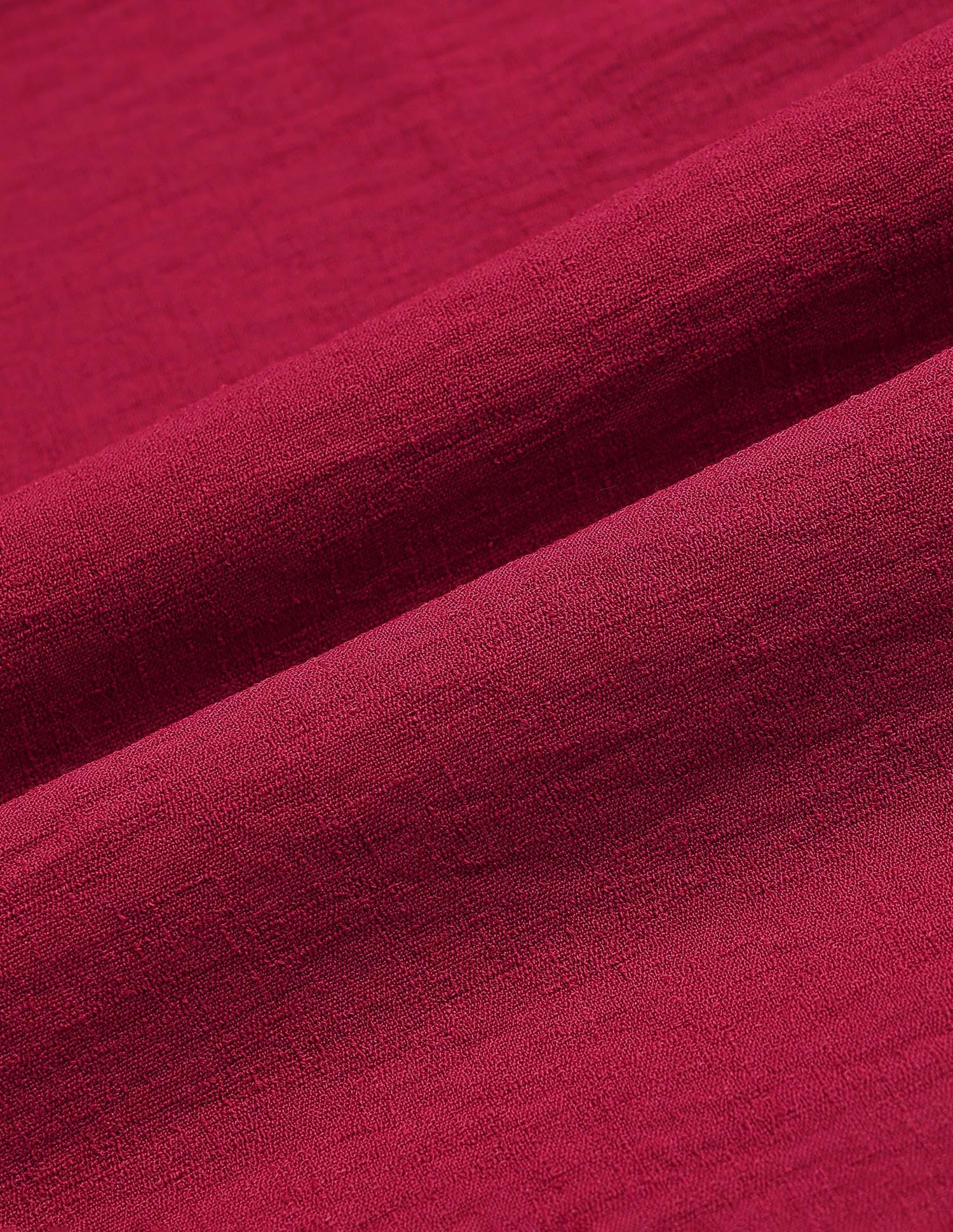 Solid Regular Fit Raglan Shirt Maroon - U.S. Polo Assn. India | Large