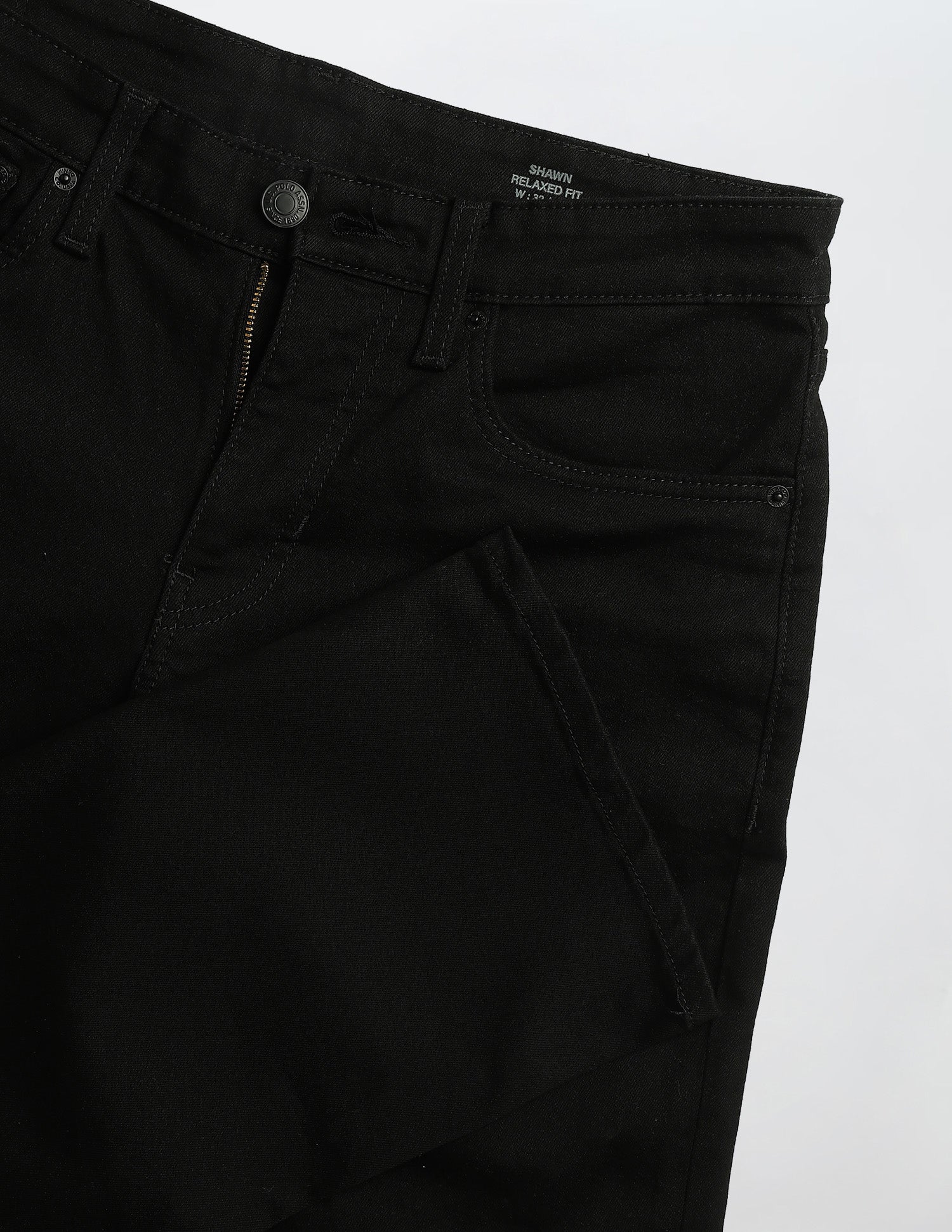 Mid Rise Shawn Relaxed Fit Jeans Black - U.S. Polo Assn. India | Large