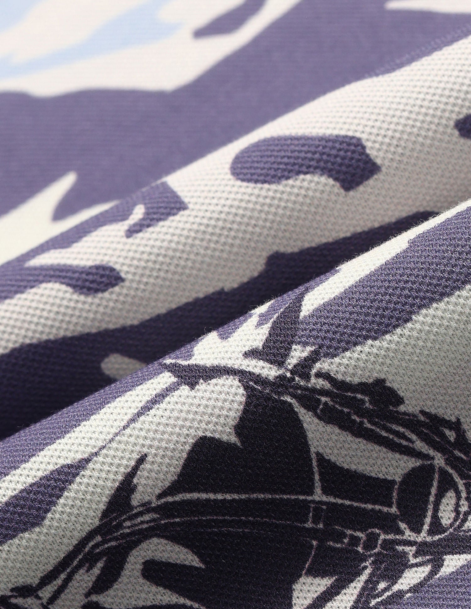 Muscle Fit Graphic Cotton Polo Shirt Blue - U.S. POLO ASSN. | Large