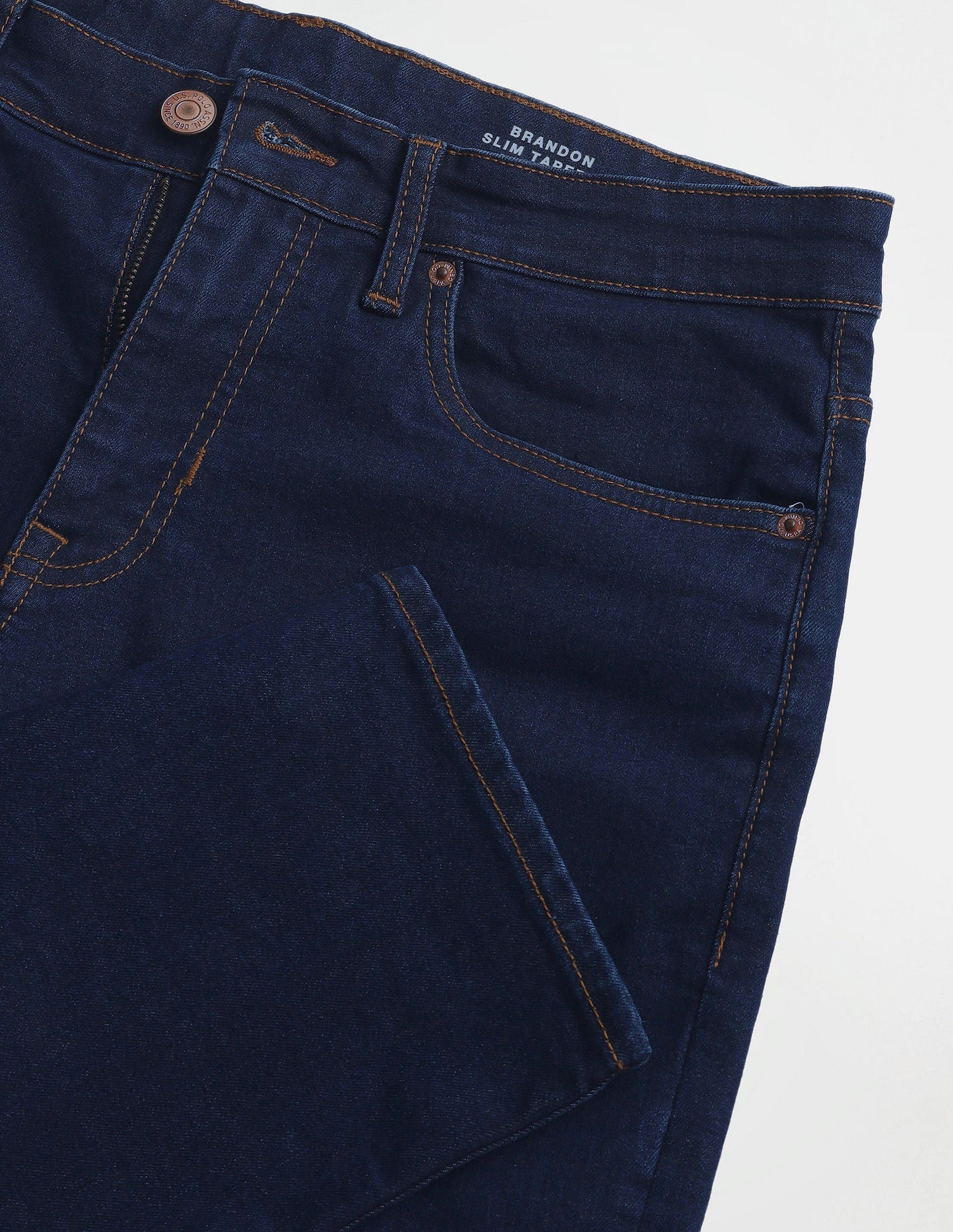 Brandon Slim Tapered Blue Jeans Blue - U.S. Polo Assn. India | Large
