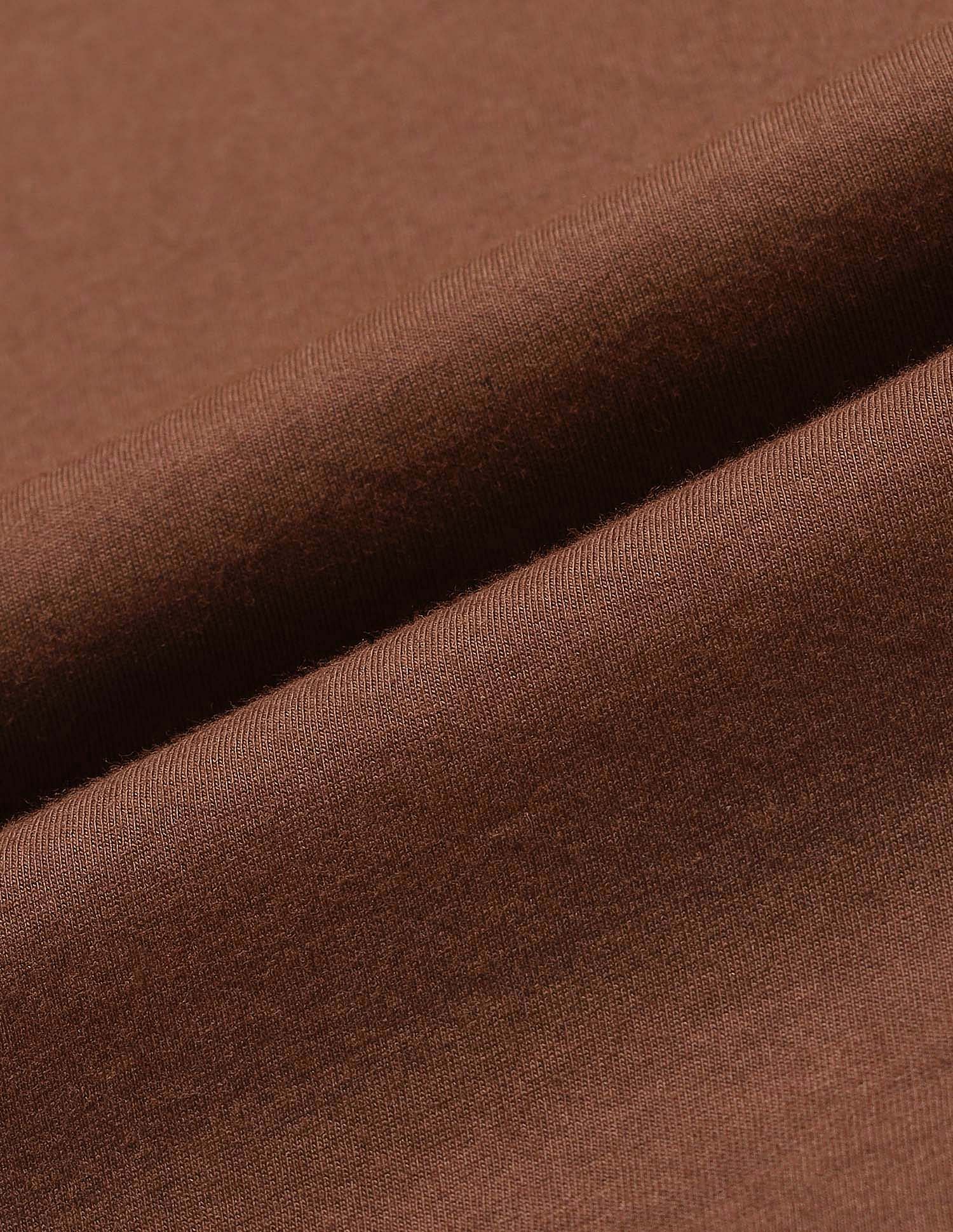 Boxy Fit Solid Lounge T-Shirt Brown - U.S. POLO ASSN. | Large