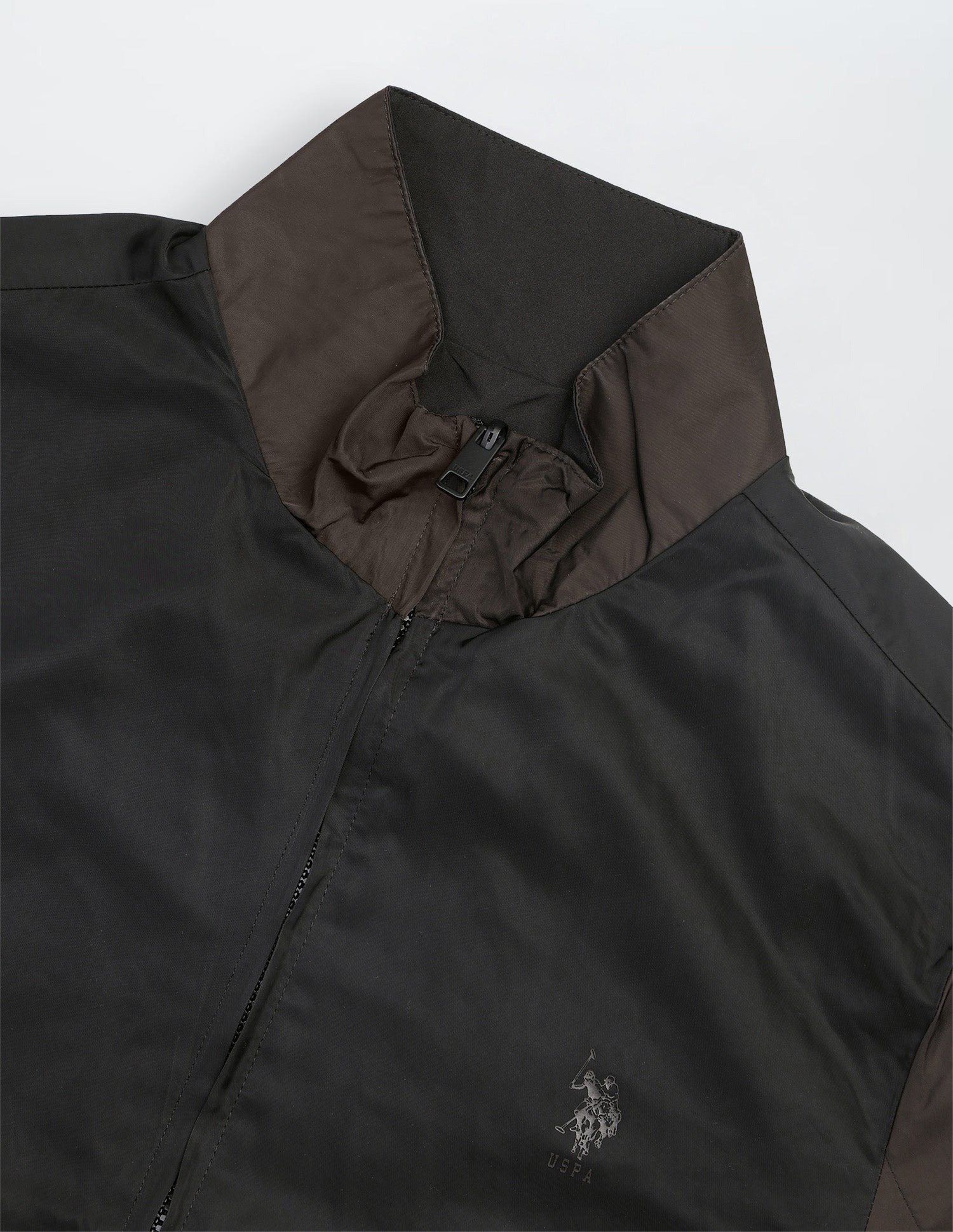 Reversible Colour Blocked Jacket Choco - U.S. Polo Assn. India | Large