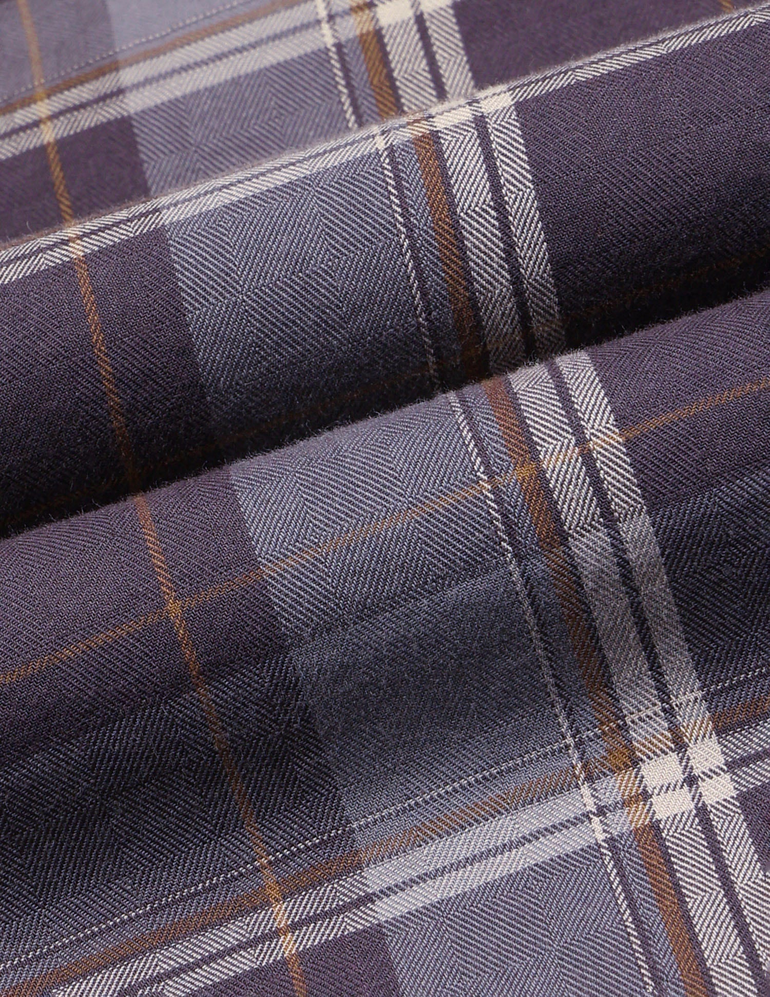 Twill Plaid Checked Shirt Purple - U.S. Polo Assn. India | Large