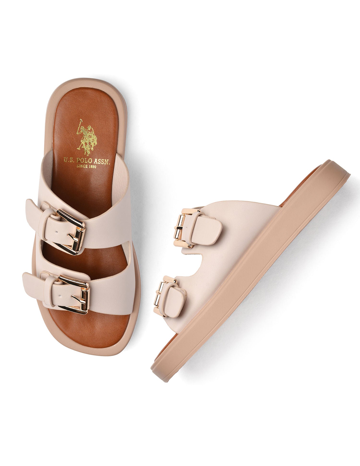 Textured Alandra Slipper Nude - U.S. POLO ASSN. | Large