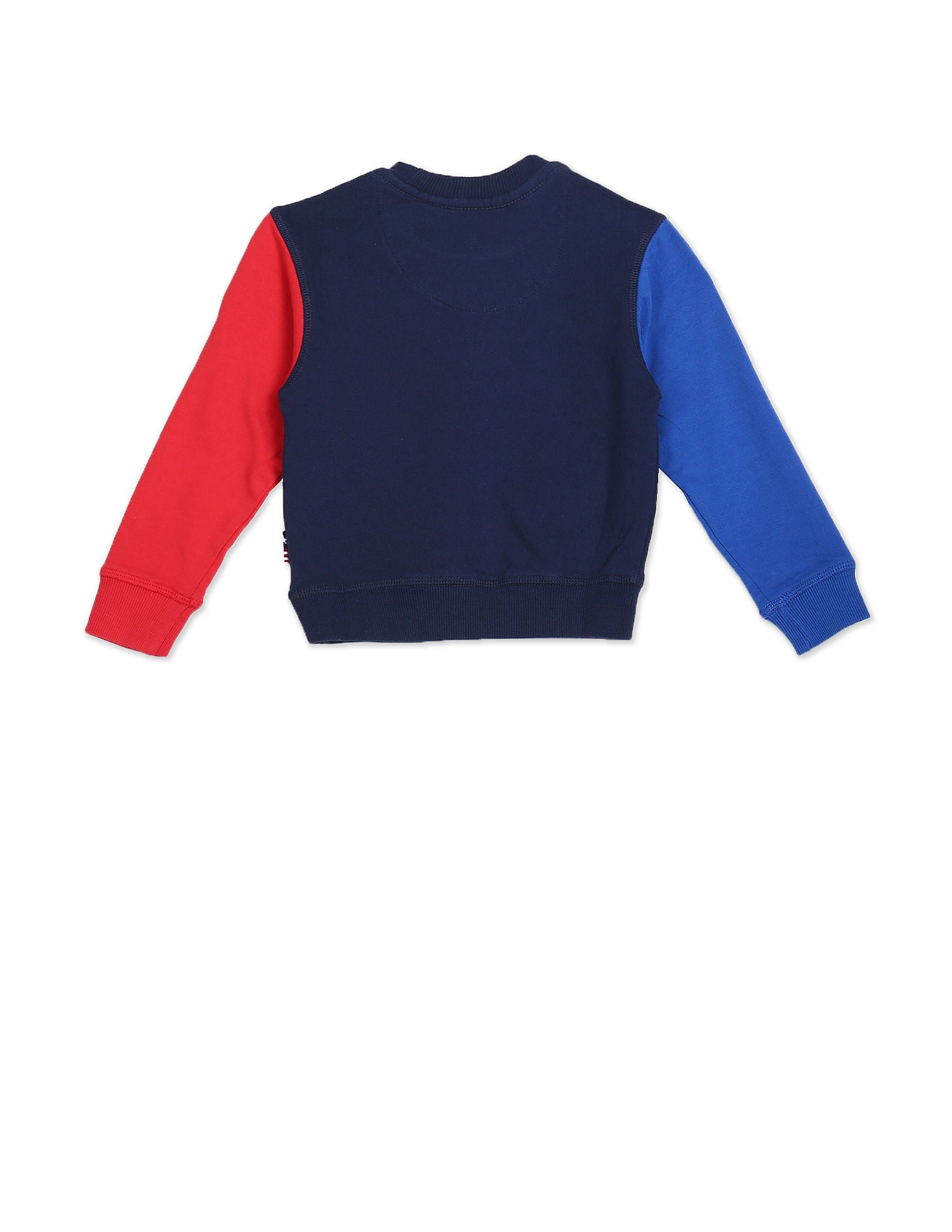 Crew Neck Colour Block Sweatshirt Navy and Red - U.S. POLO ASSN. | Large