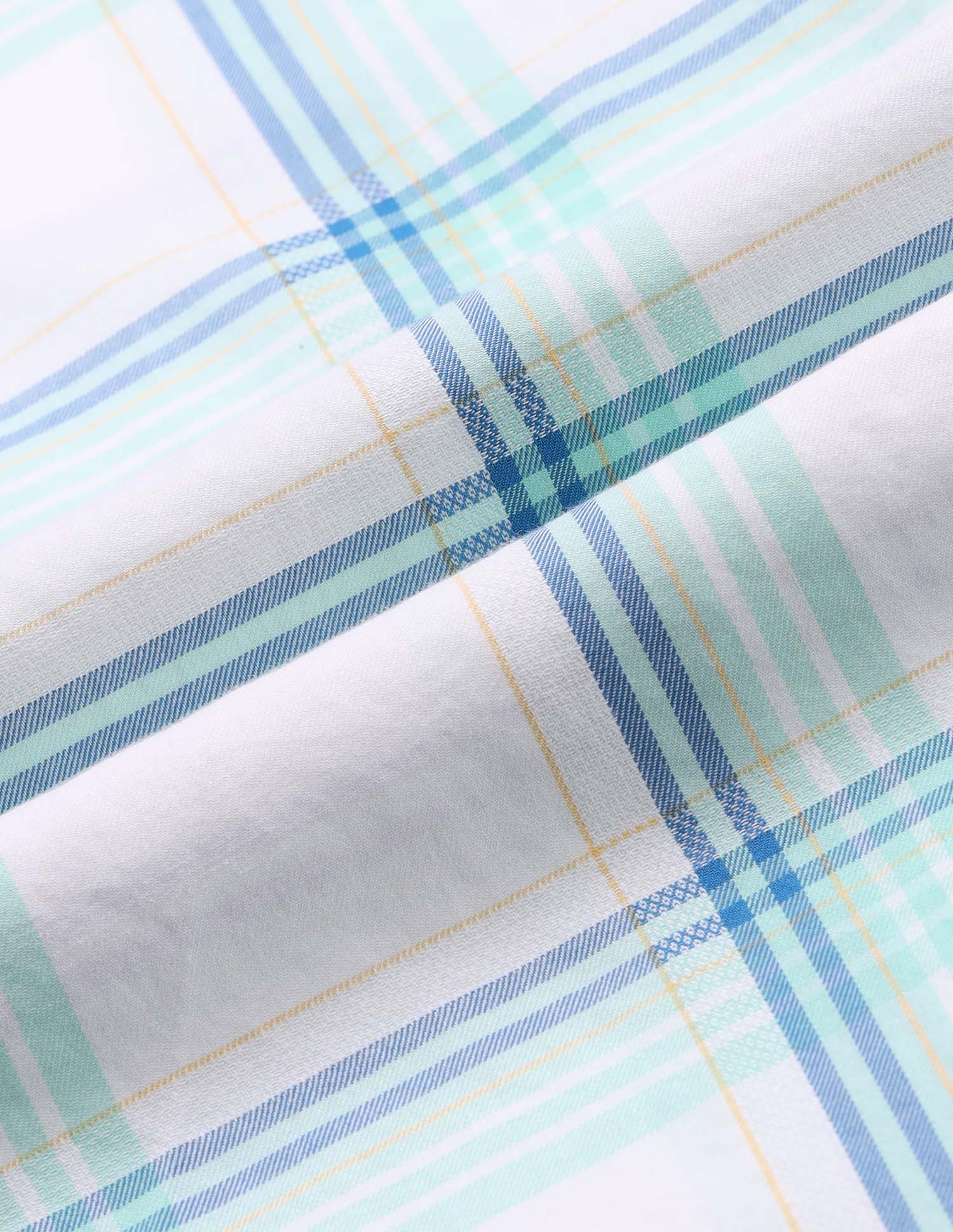 Dupplin Checked Tailored Fit Shirt Green - U.S. POLO ASSN. | Large