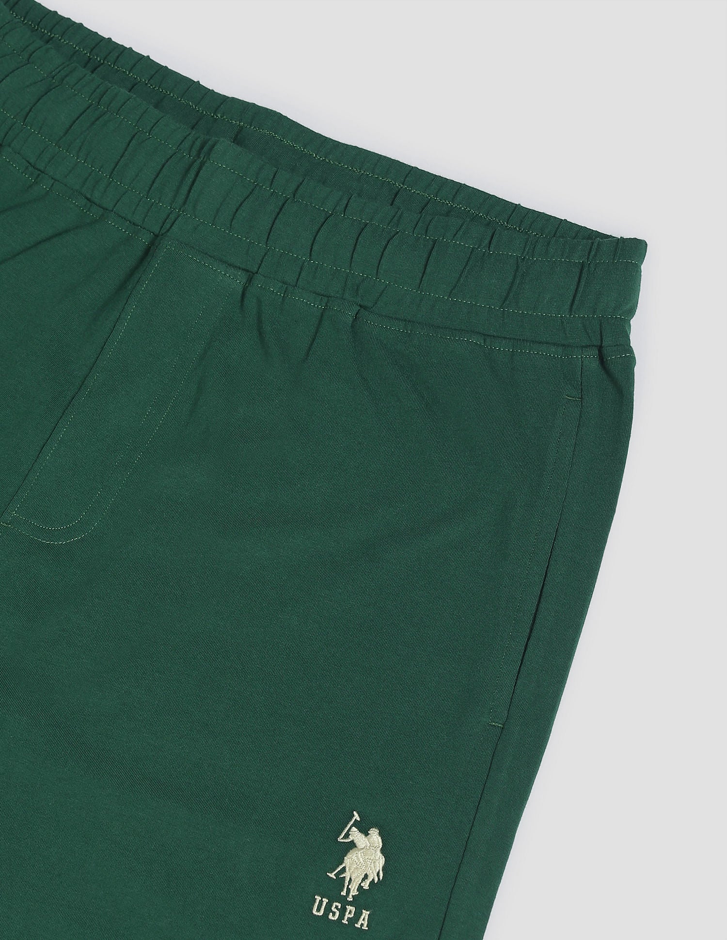 Cotton Stretch OELP1 Lounge Track Pants - Pack Of 1 Dark Green - U.S. POLO ASSN. | Large